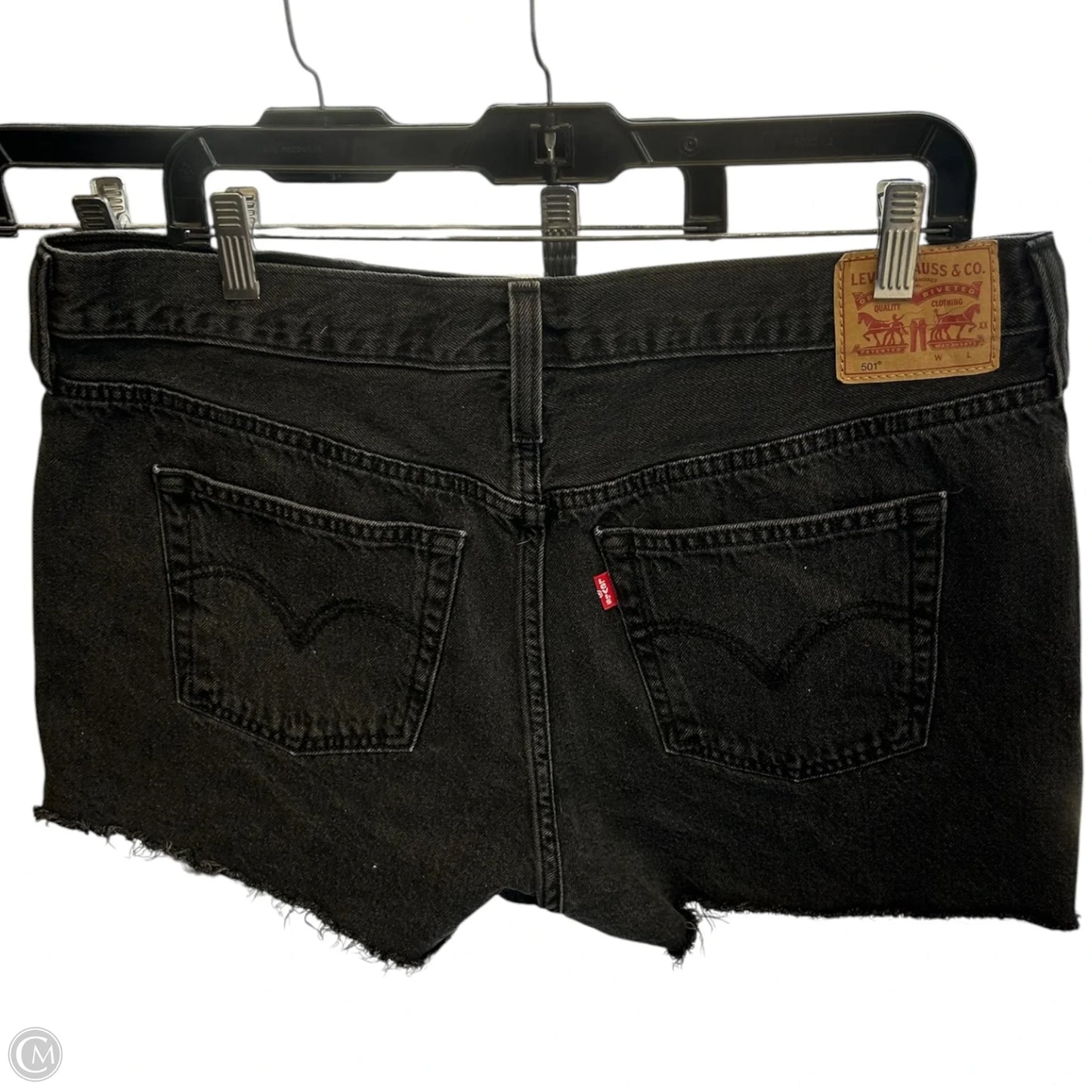 Shorts By Levis In Black Denim, Size: 18