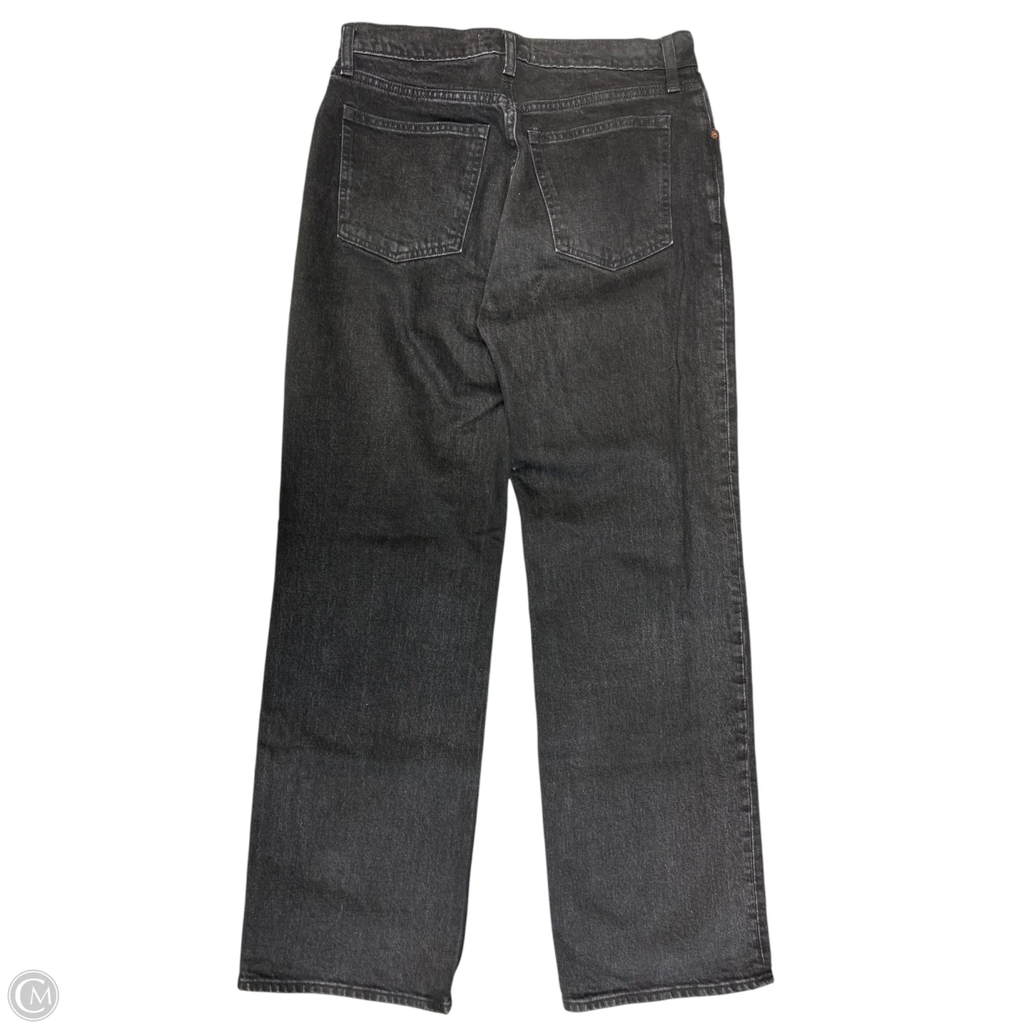 Jeans Wide Leg By Abercrombie And Fitch In Black Denim, Size: 10