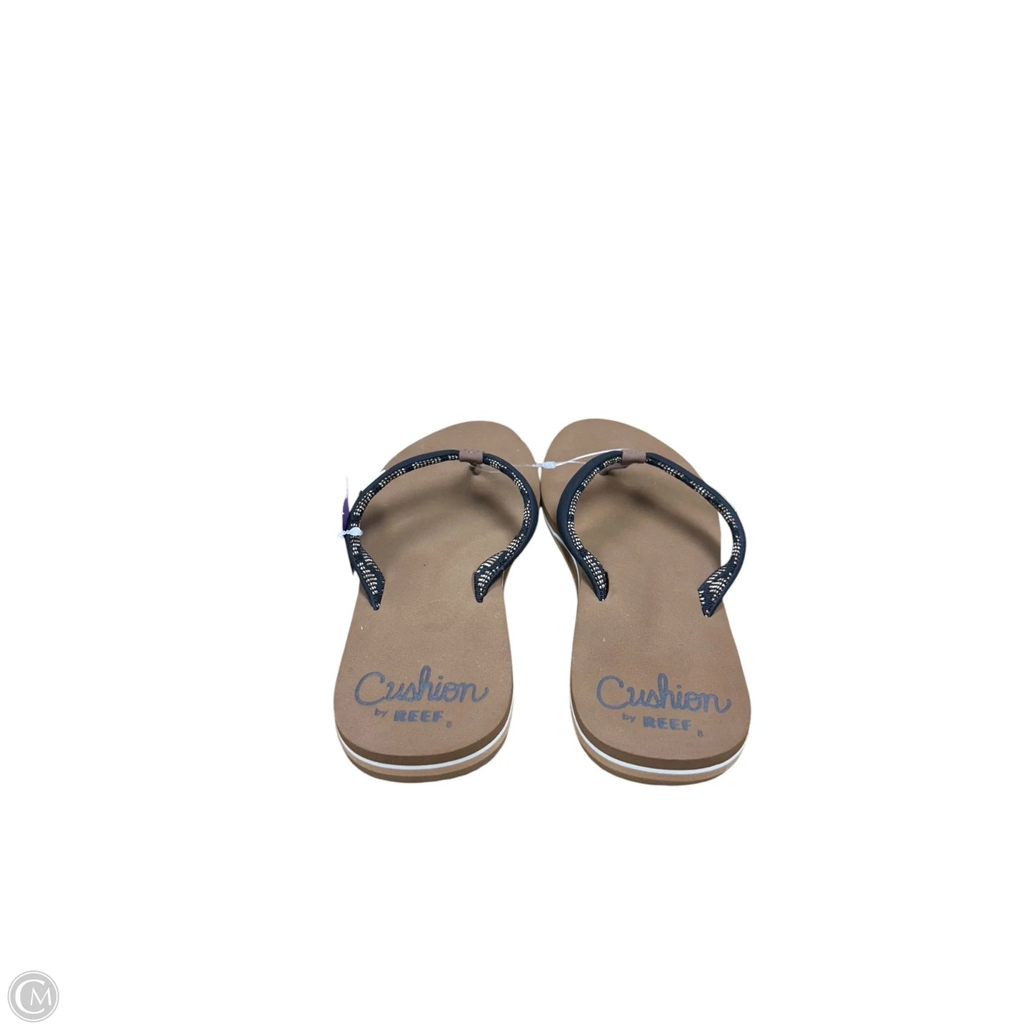 Sandals Flip Flops By Reef In Black & Brown, Size: 8