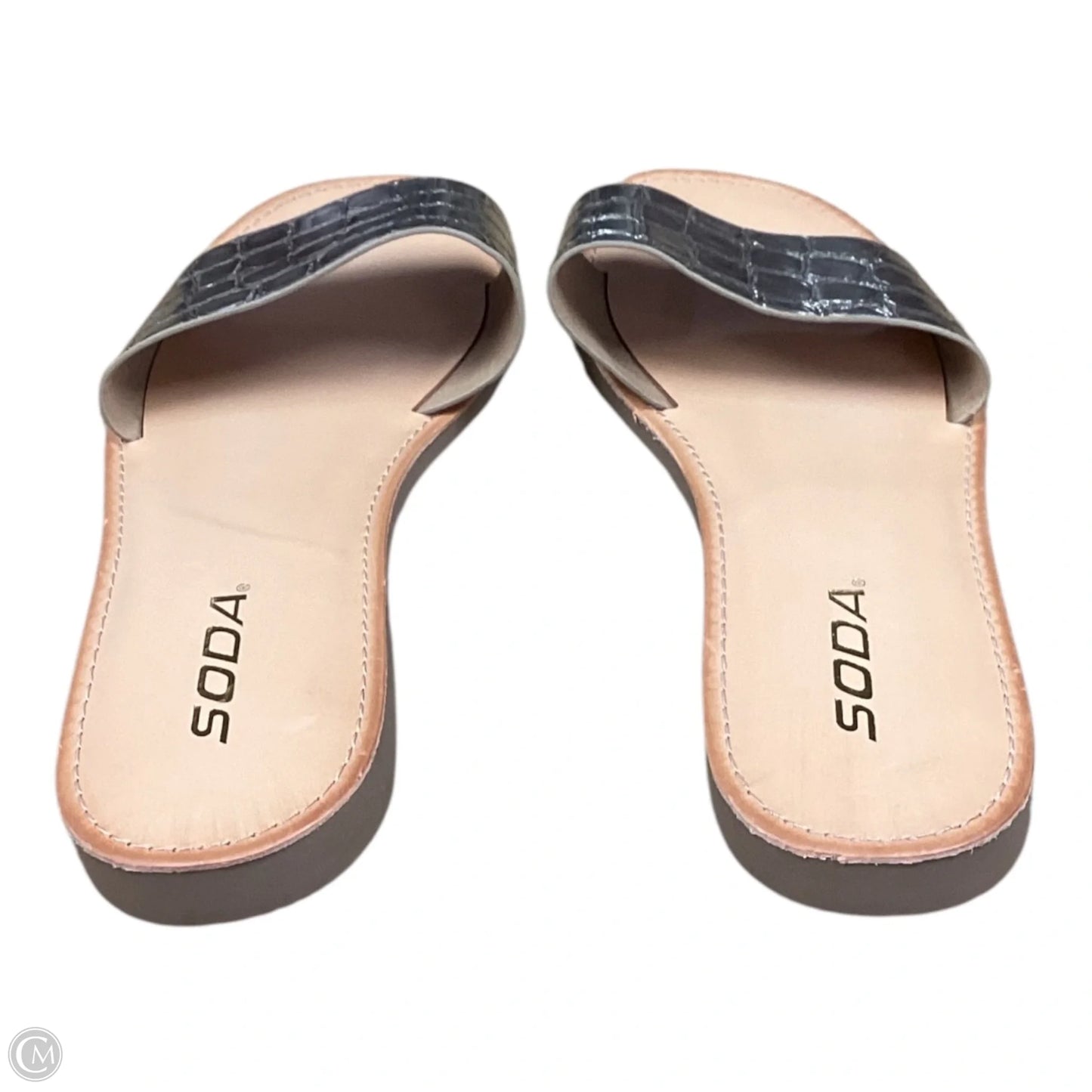 Sandals Flats By Soda In Gold, Size: 8.5