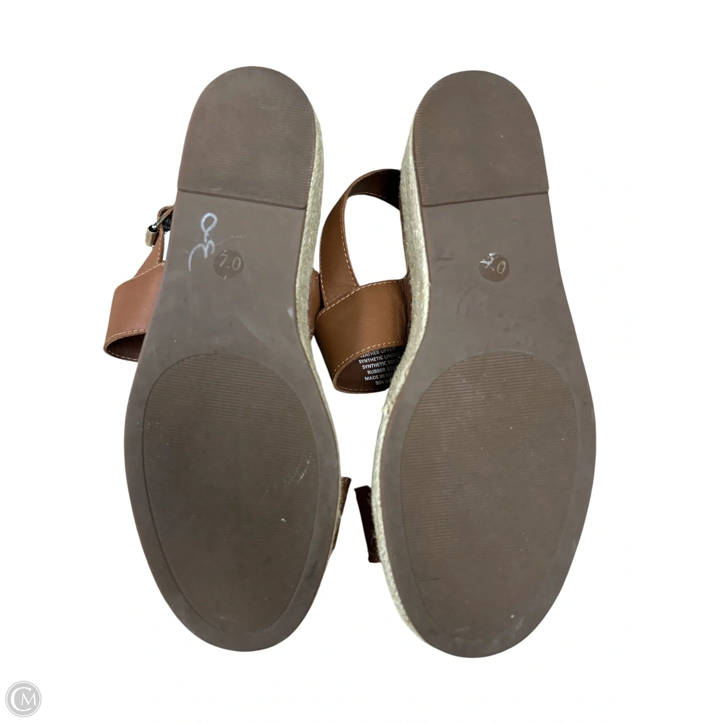 Sandals Heels Platform By Steve Madden In Brown, Size: 7
