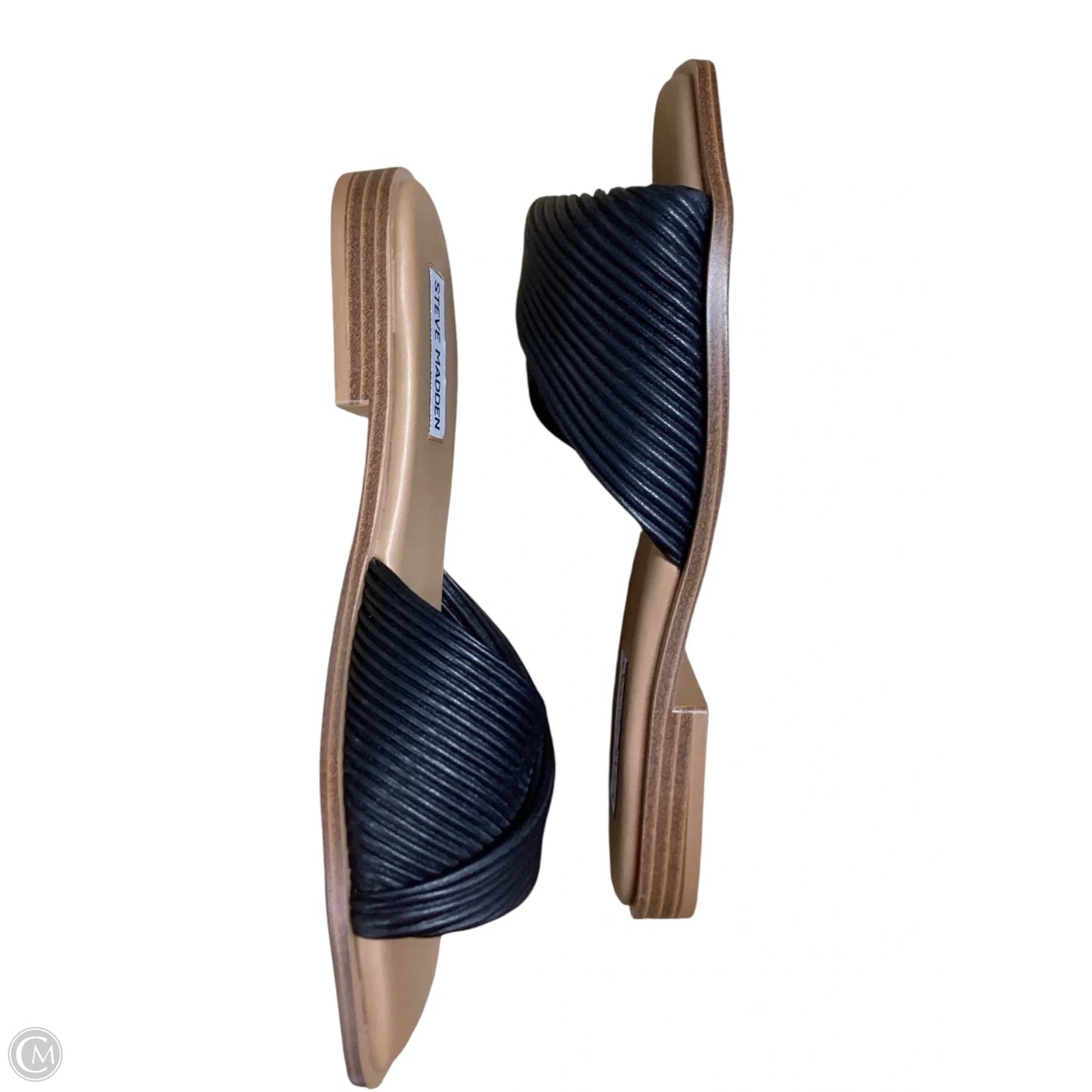 Sandals Flats By Steve Madden In Black, Size: 7
