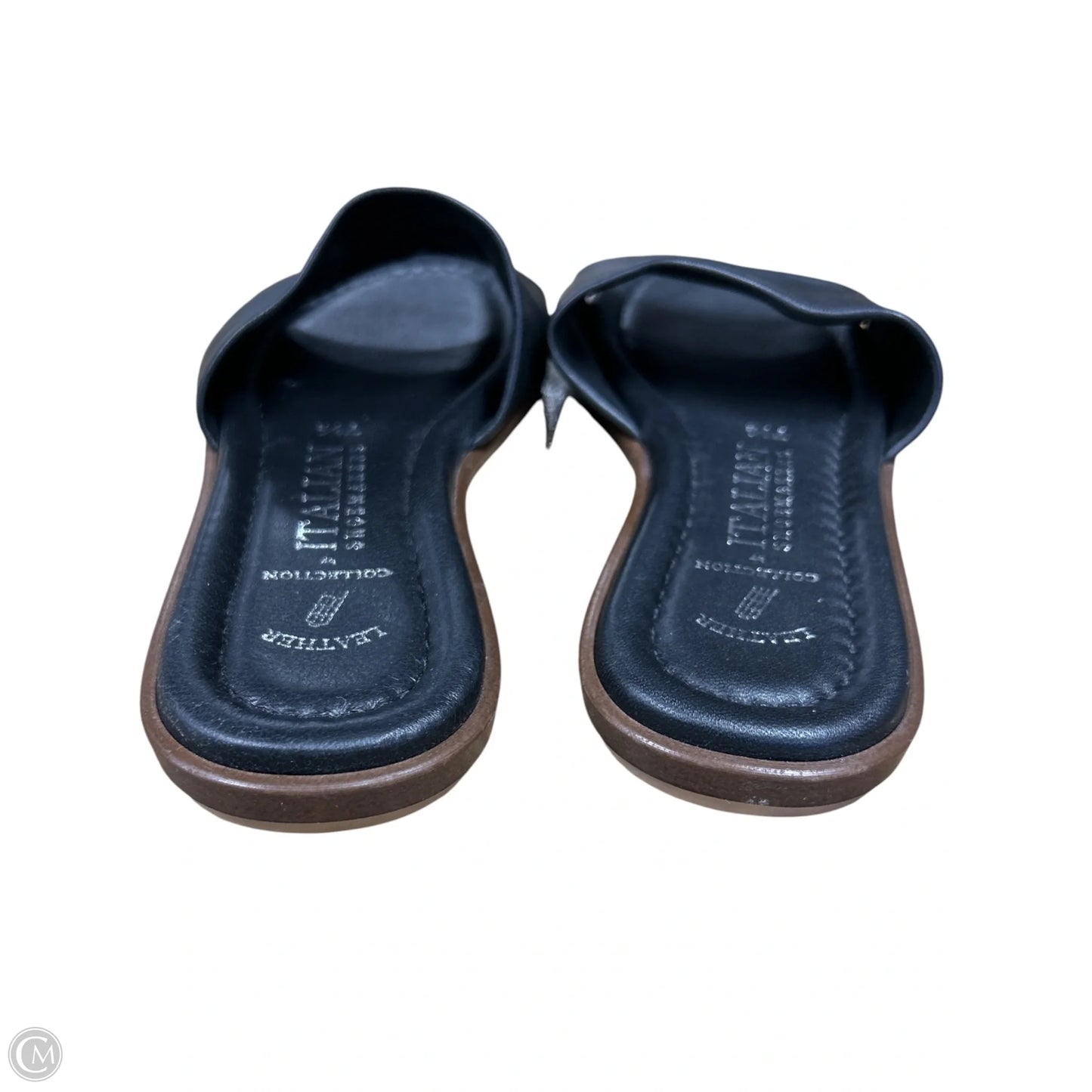 Sandals Flats By Italian Shoemakers In Black, Size: 7.5