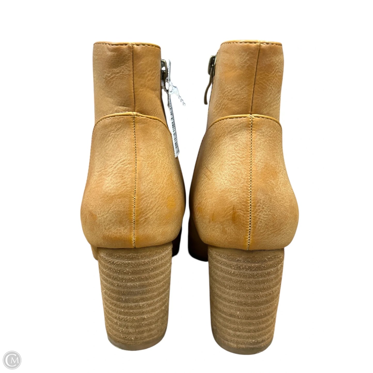 Boots Ankle Heels By Cmc In Copper, Size: 8