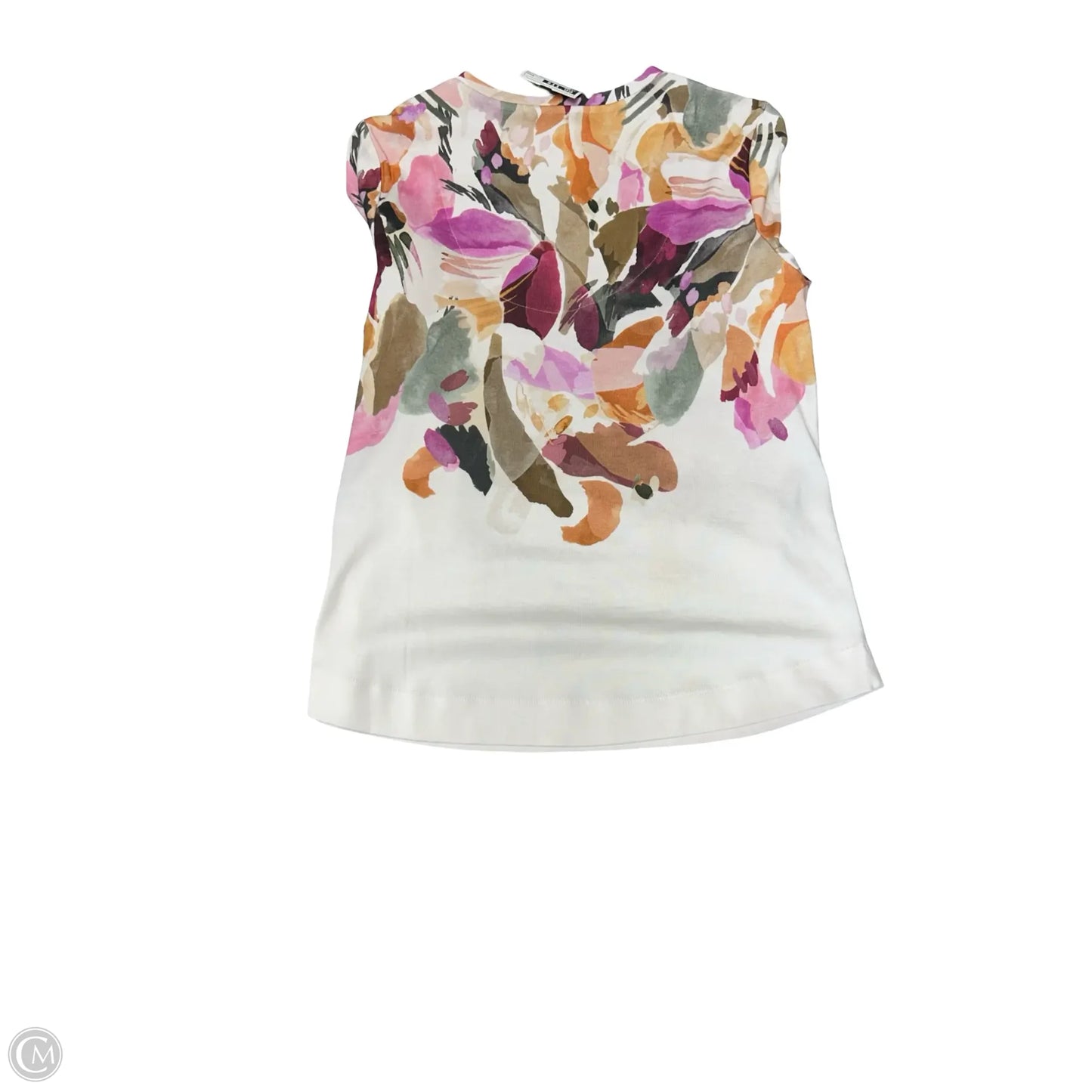 Top 3/4 Sleeve By Chicos In Floral Print, Size: M