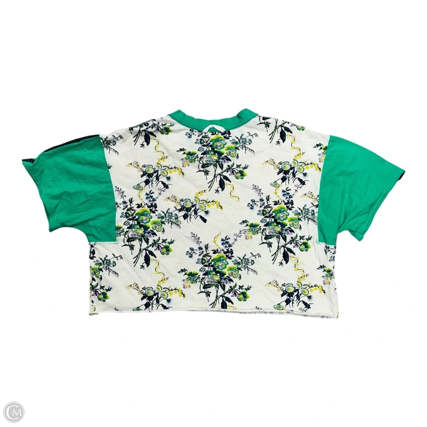 Top Short Sleeve By Free People In Floral Print, Size: S