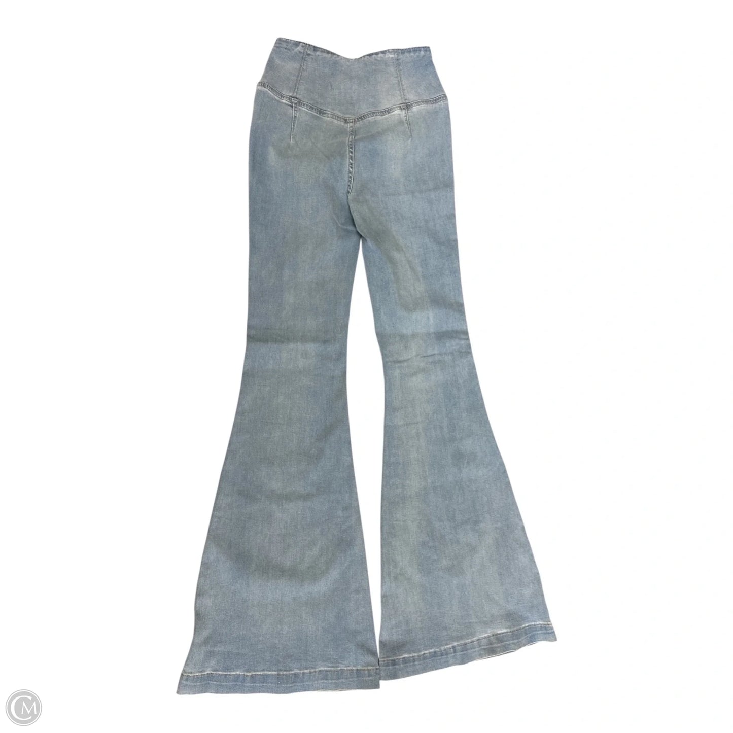 Jeans Flared By Free People In Blue Denim, Size: 0