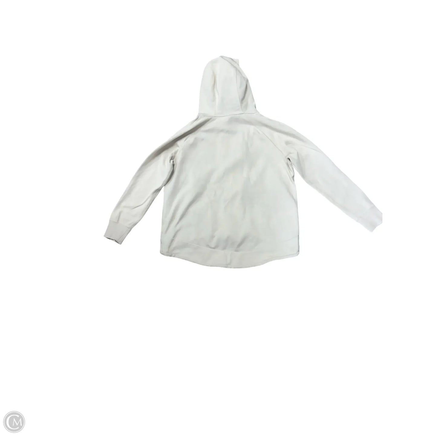 Athletic Sweatshirt Hoodie By Nike In Tan, Size: S