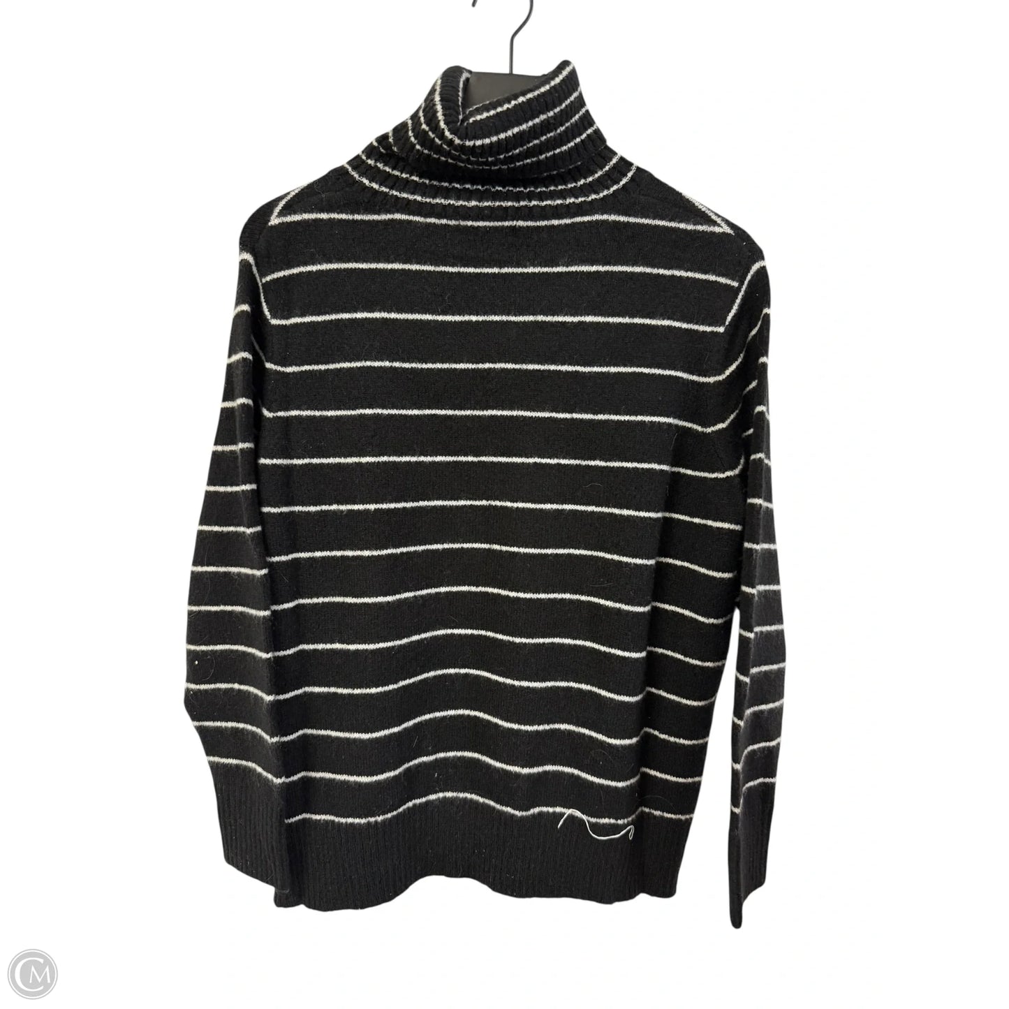 Sweater By Kensie In Black & White, Size: L