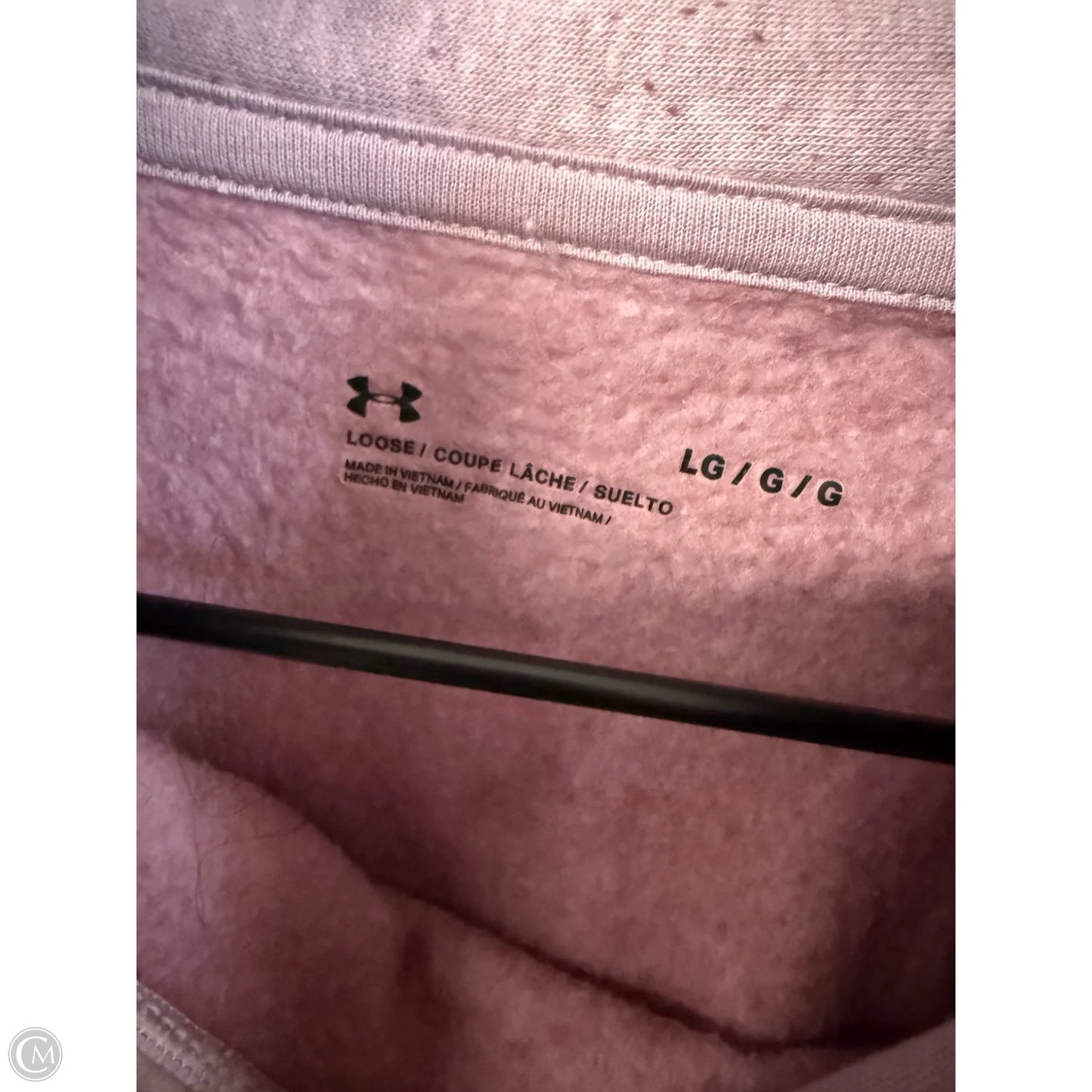 Sweatshirt Collar By Under Armour In Purple, Size: L