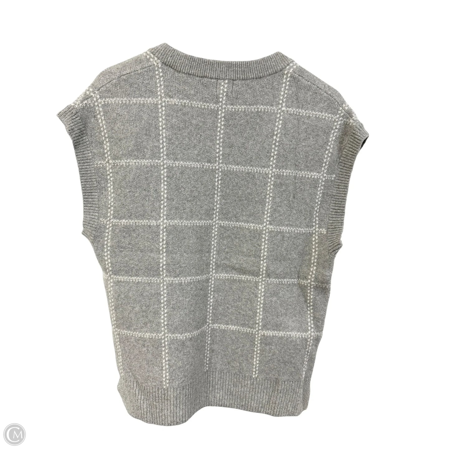 Sweater Short Sleeve By A New Day In Grey, Size: S