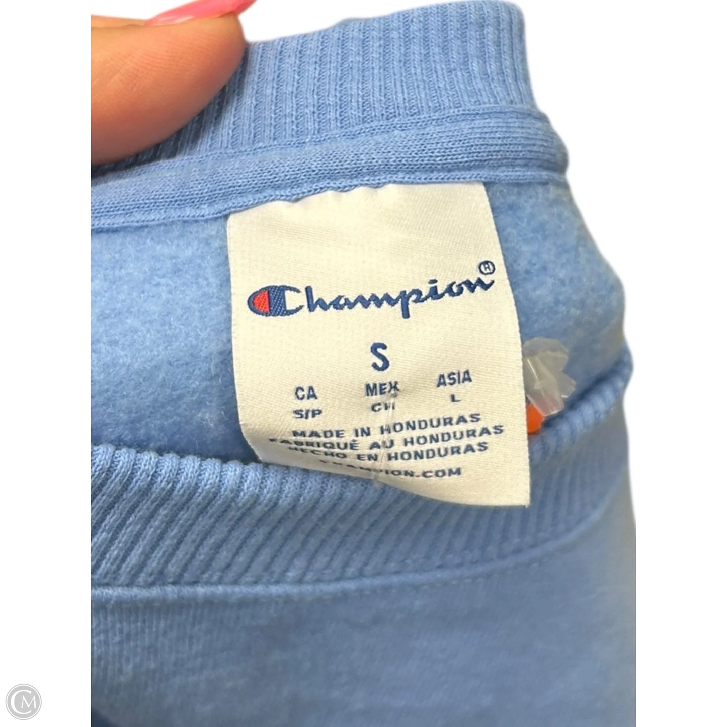 Sweatshirt Crewneck By Champion In Blue, Size: S