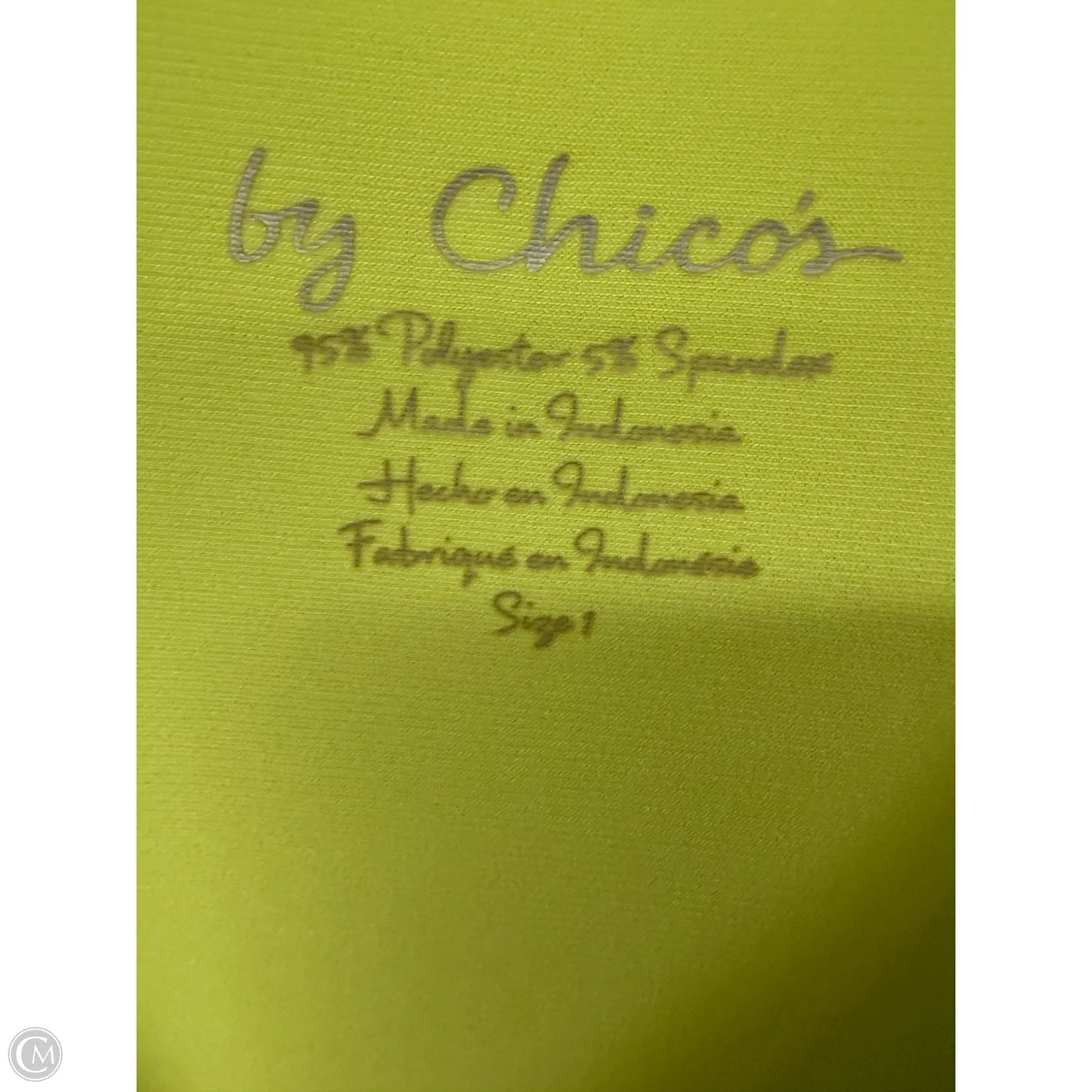 Top Sleeveless Basic By Chicos In Green, Size: M