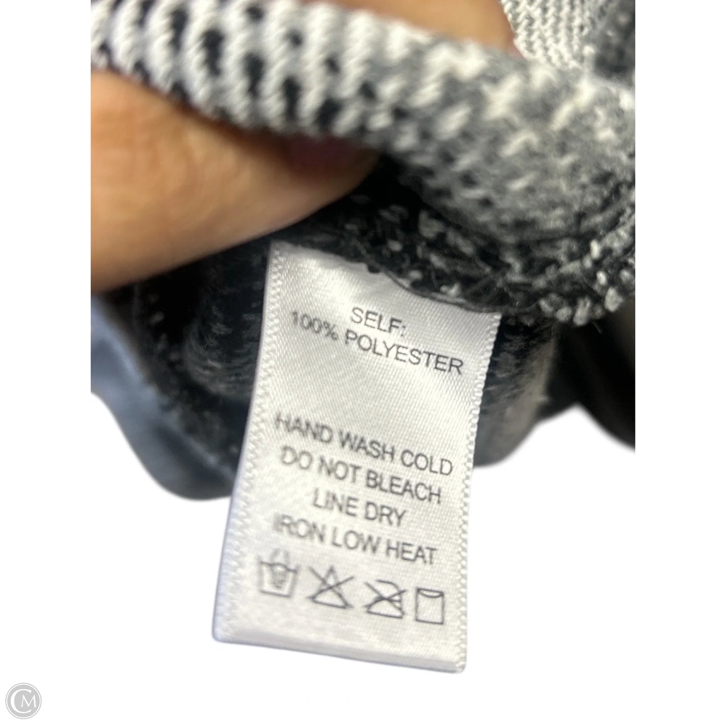 Jacket Shirt By Ee Some In Black & Grey, Size: L