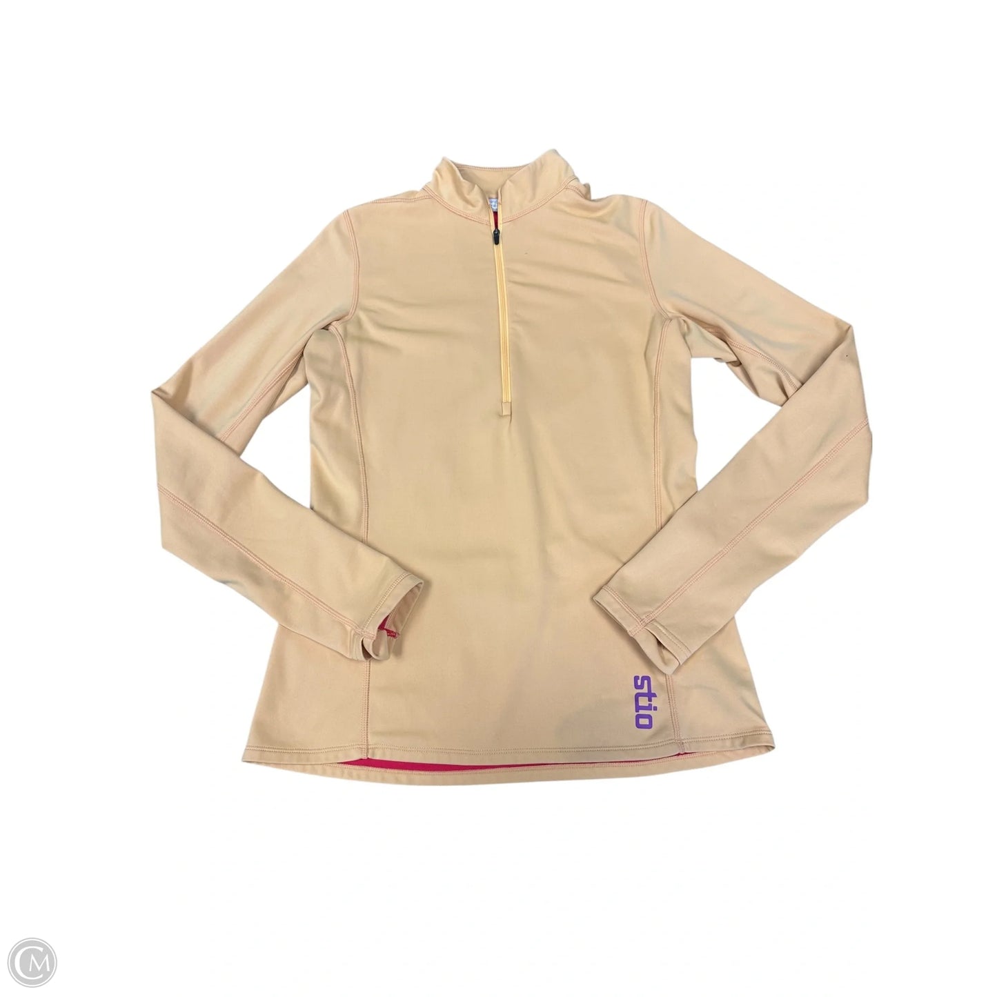 Athletic Top Long Sleeve Collar By Clothes Mentor In Yellow, Size: M