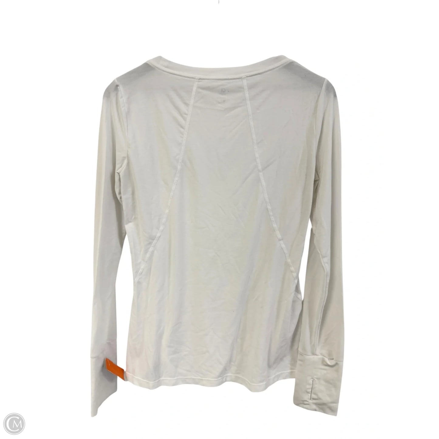 Athletic Top Long Sleeve Crewneck By Gapfit In White, Size: M