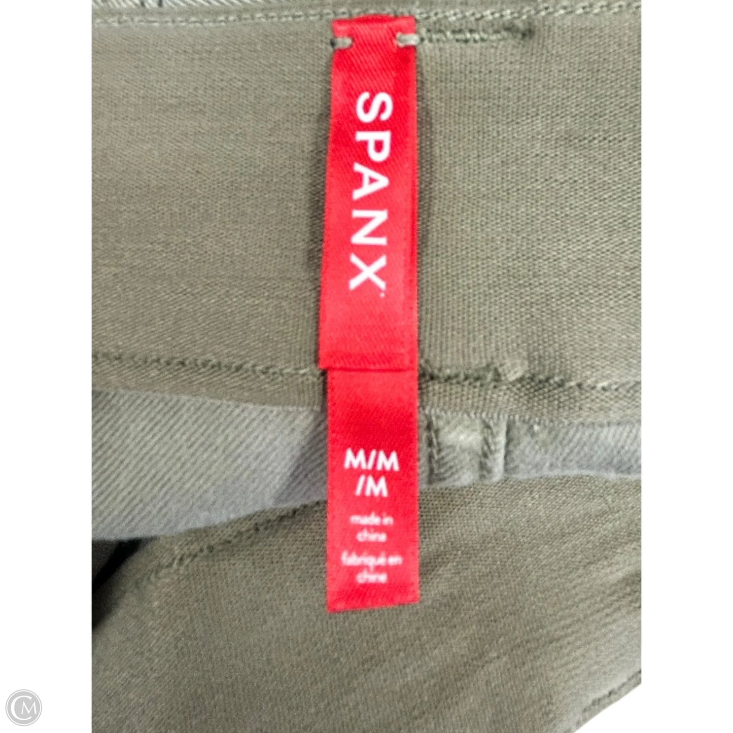 Shorts By Spanx In Green Denim, Size: M