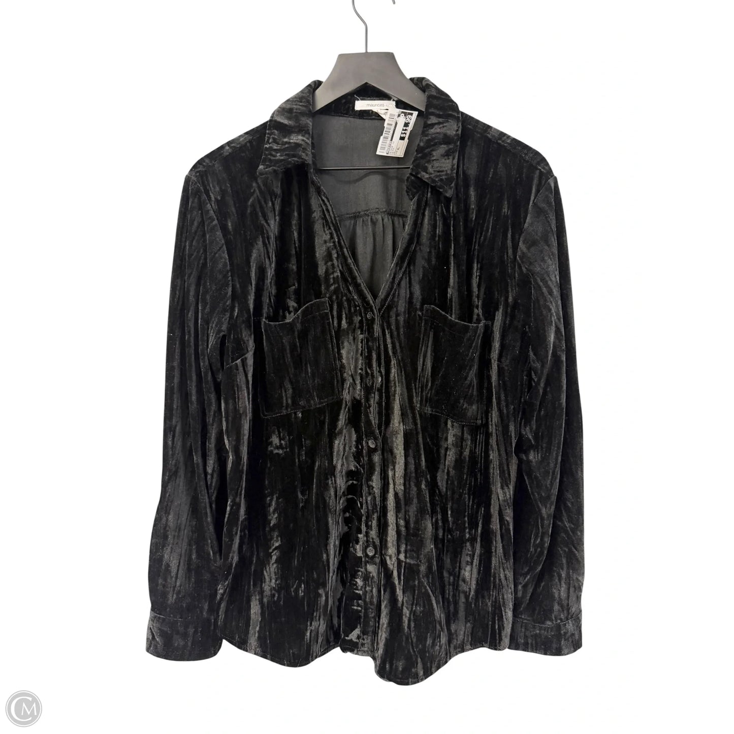 Blouse Long Sleeve By Maurices In Black, Size: Xl