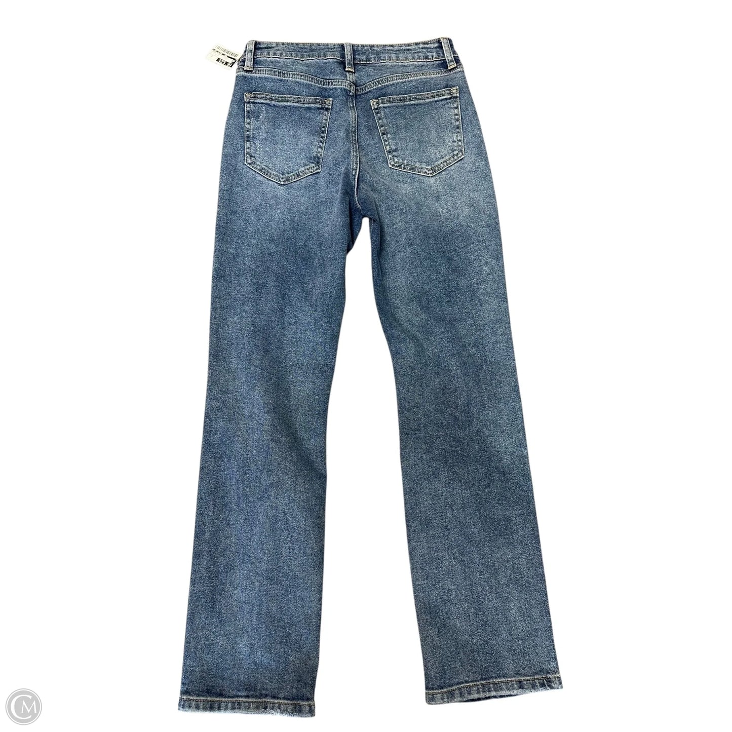 Jeans Straight By Just Black In Blue Denim, Size: 2