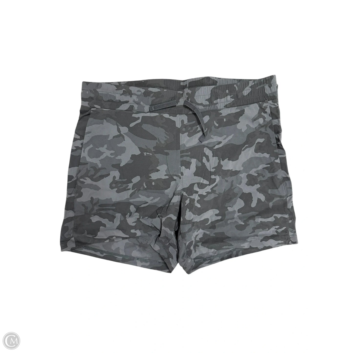 Athletic Shorts By Tuff Athletics In Black & Grey, Size: M