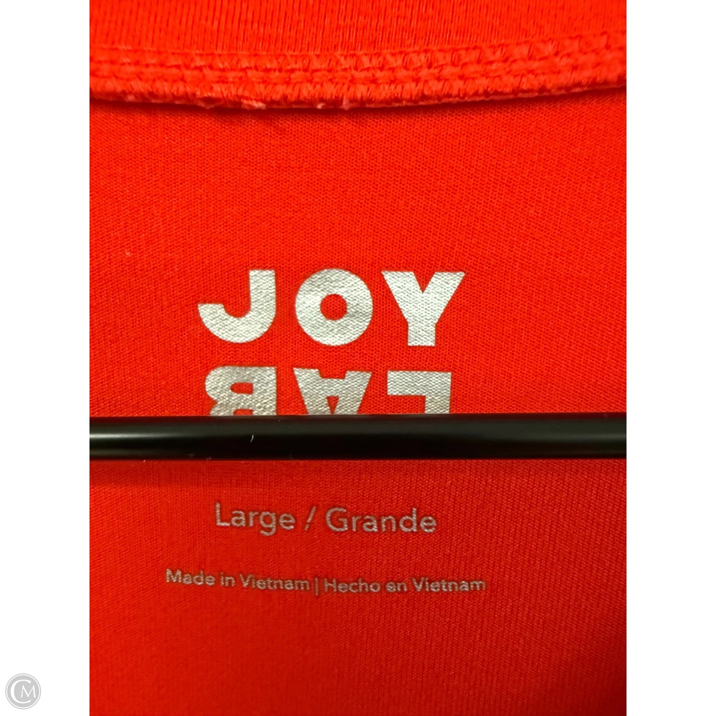 Athletic Top Long Sleeve Crewneck By Joy Lab In Red, Size: L