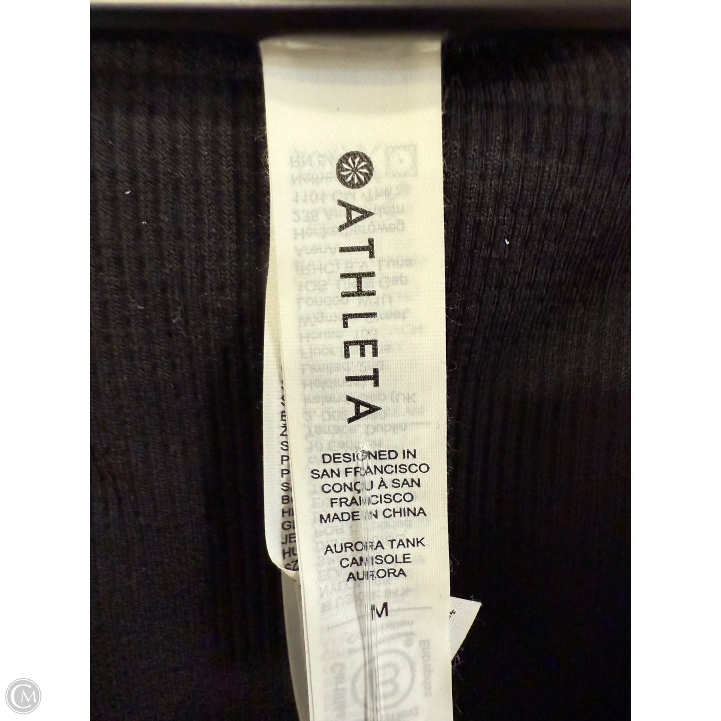Athletic Tank Top By Athleta In Black, Size: M