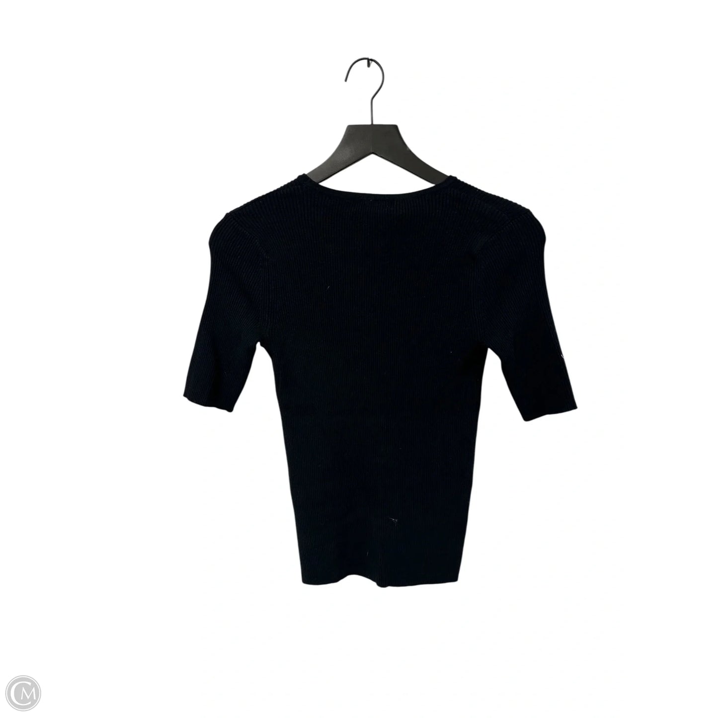 Top Short Sleeve Basic By T Tahari In Navy, Size: M