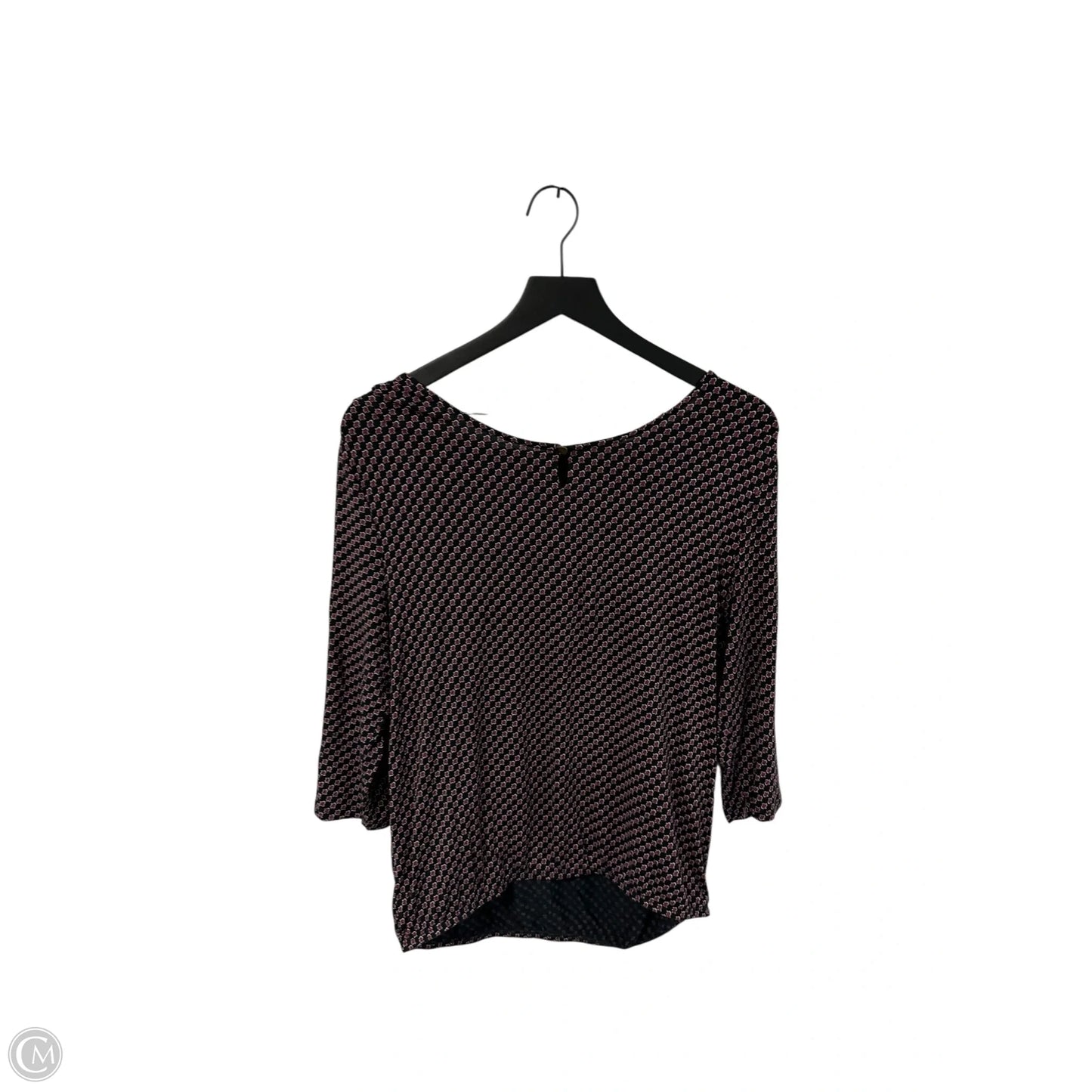 Top Short Sleeve By Lascana In Black & Red, Size: S