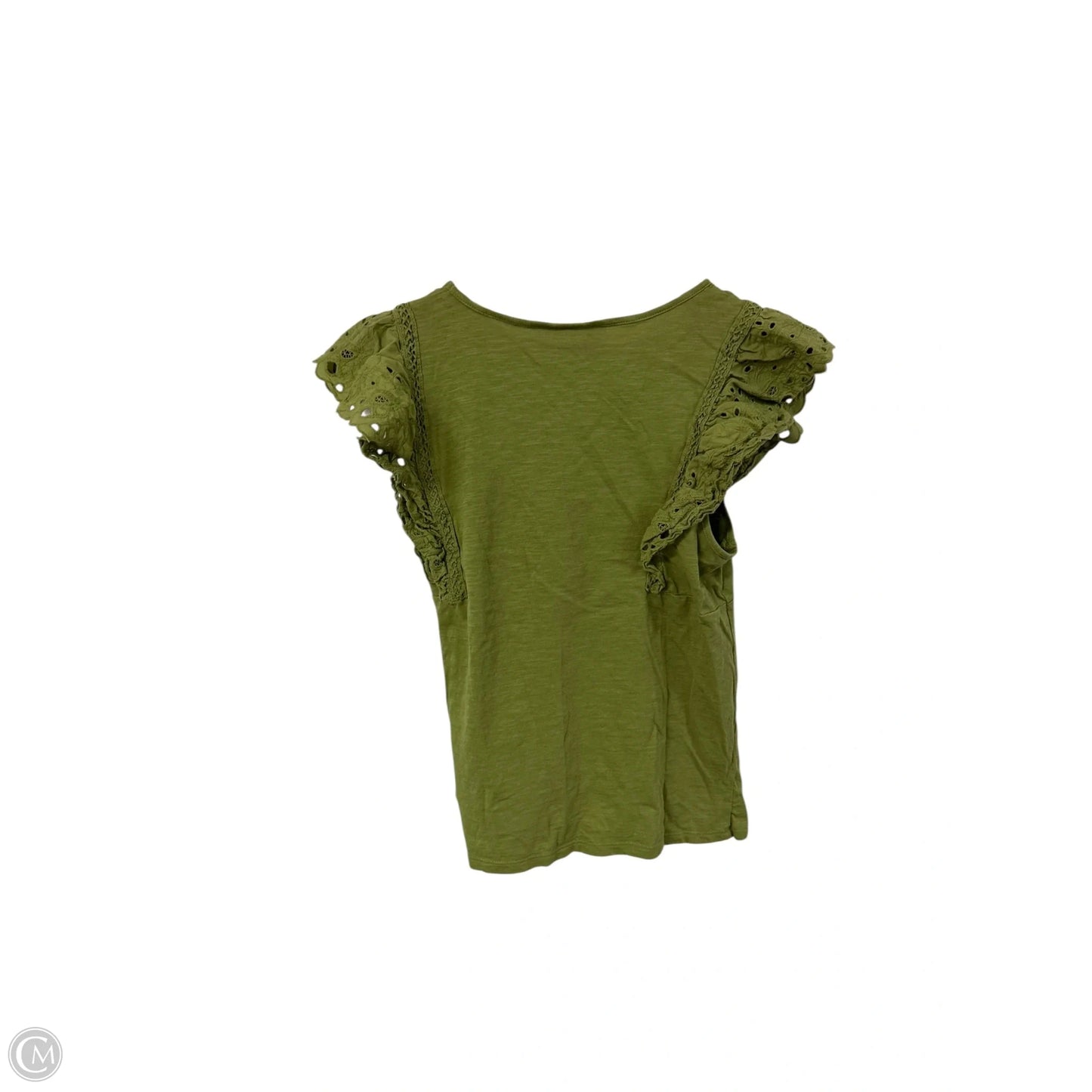 Top Short Sleeve By Lc Lauren Conrad In Green, Size: M