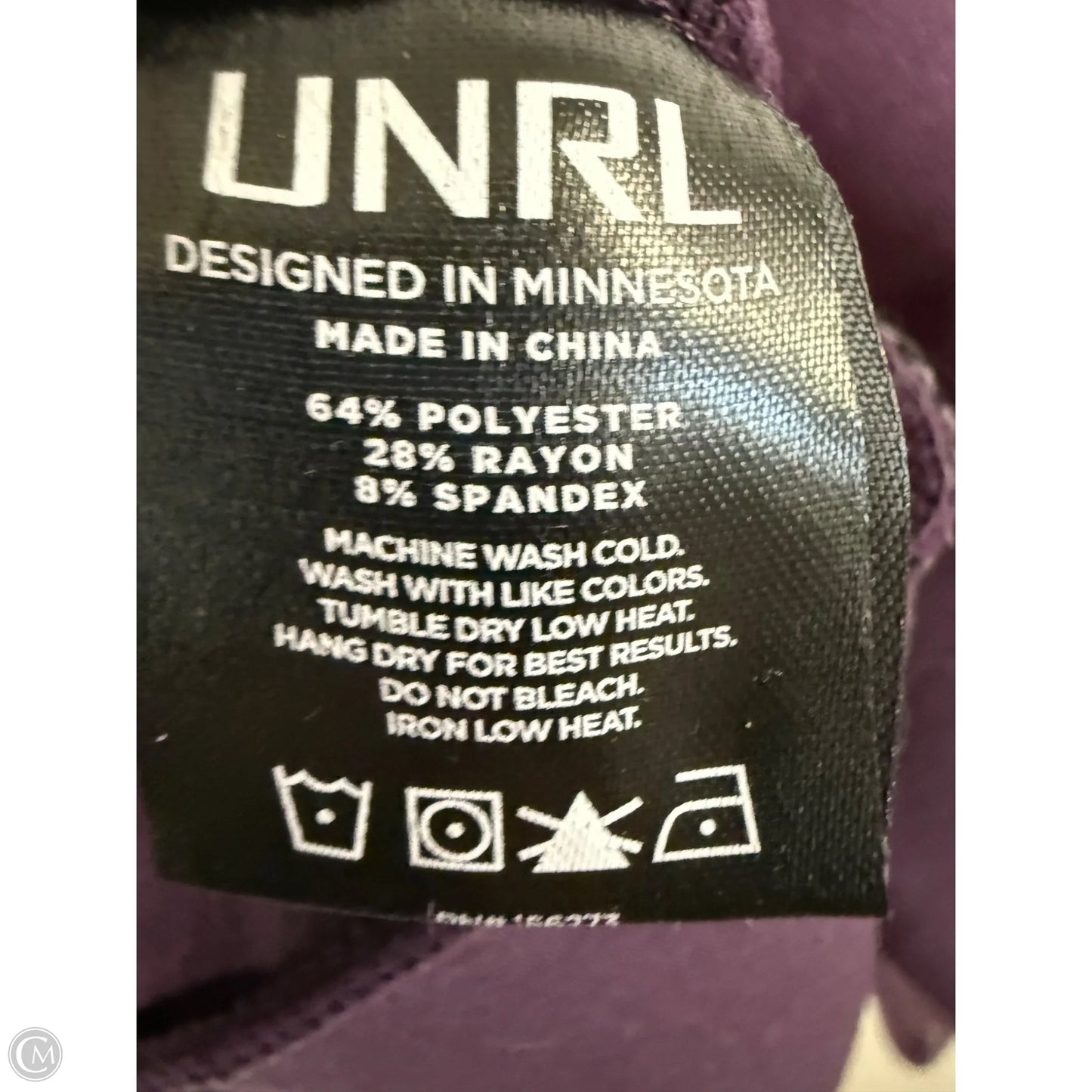 Sweatshirt Collar By Cmb In Purple, Size: S