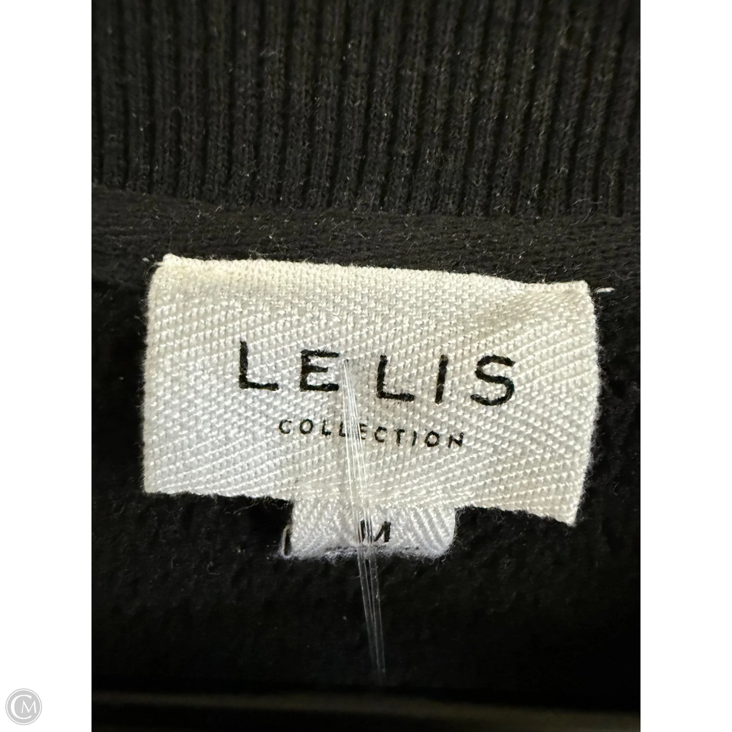 Sweatshirt Crewneck By Le Lis In Black, Size: M