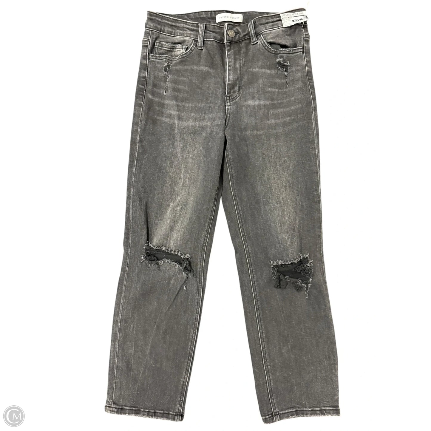 Jeans Straight By Flying Monkey In Black Denim, Size: 6