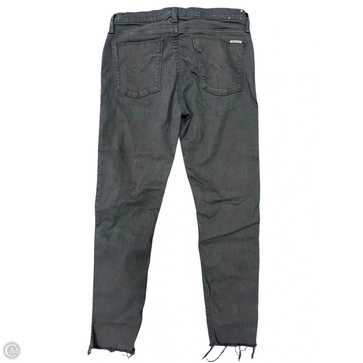 Jeans Skinny By Hudson In Black Denim, Size: 10
