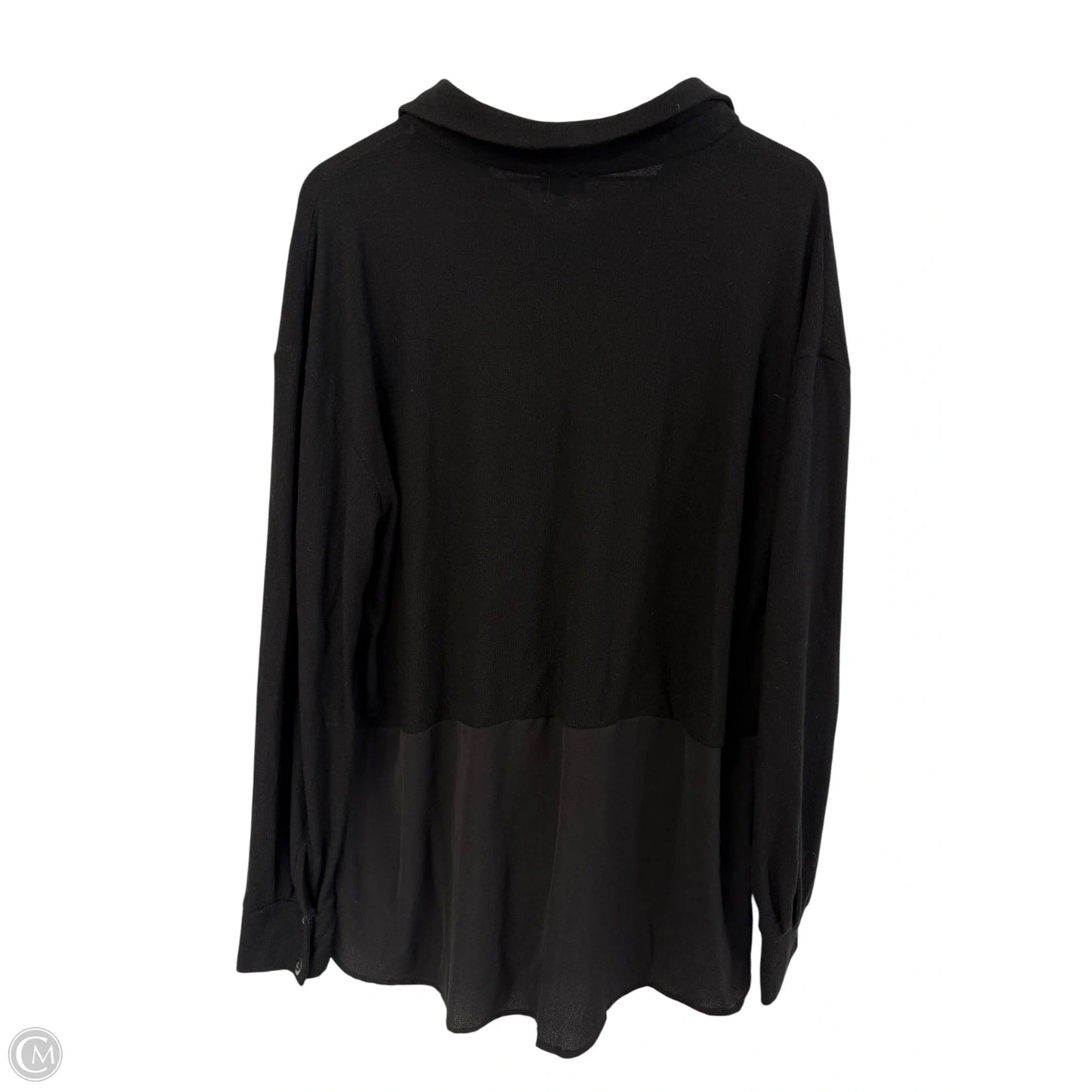 Blouse Long Sleeve By Buckle Black In Black, Size: Xl