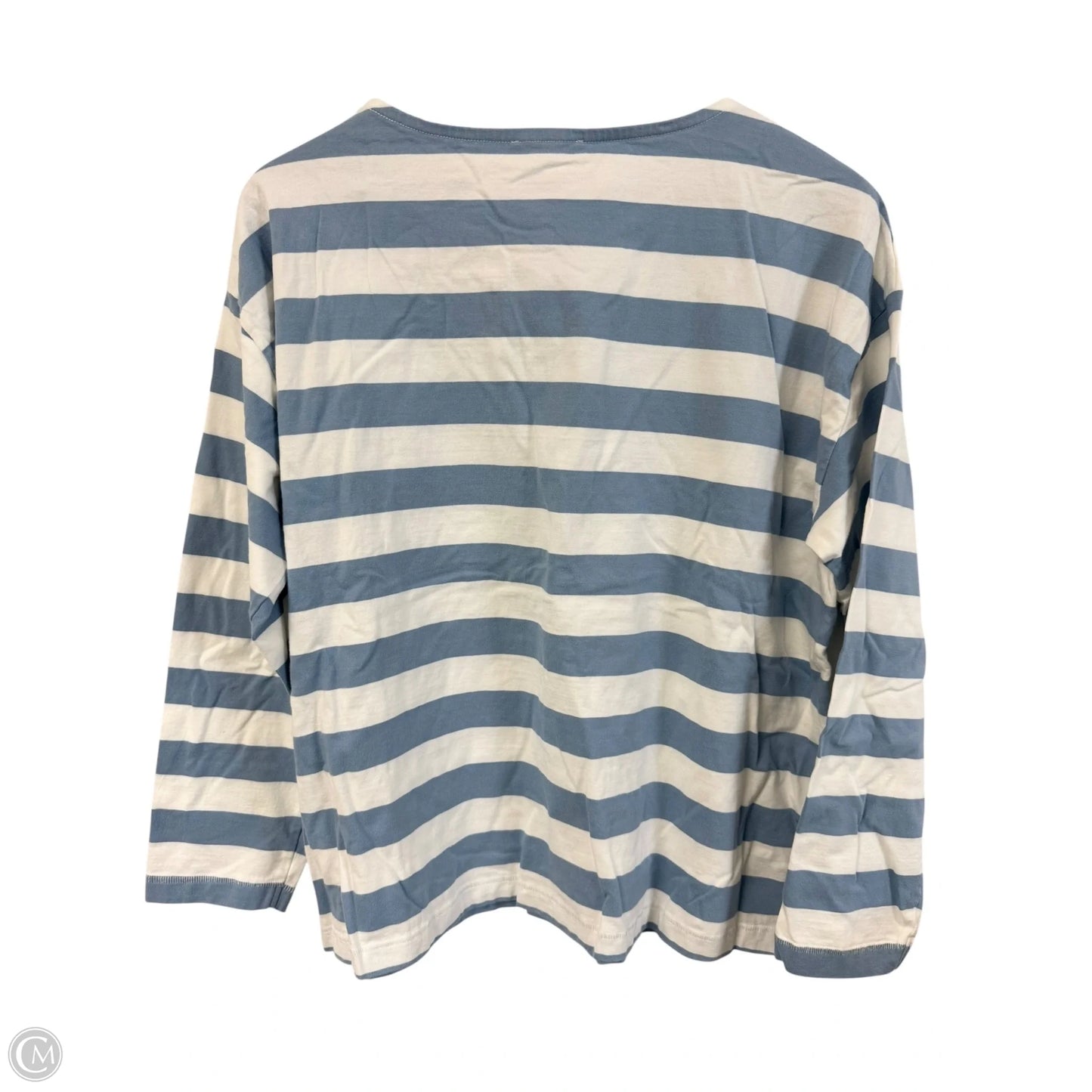 Top Long Sleeve Basic By Maurices In Blue & White, Size: Xl