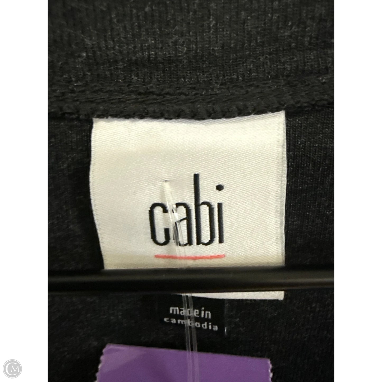 Top Long Sleeve Basic By Cabi In Black, Size: S