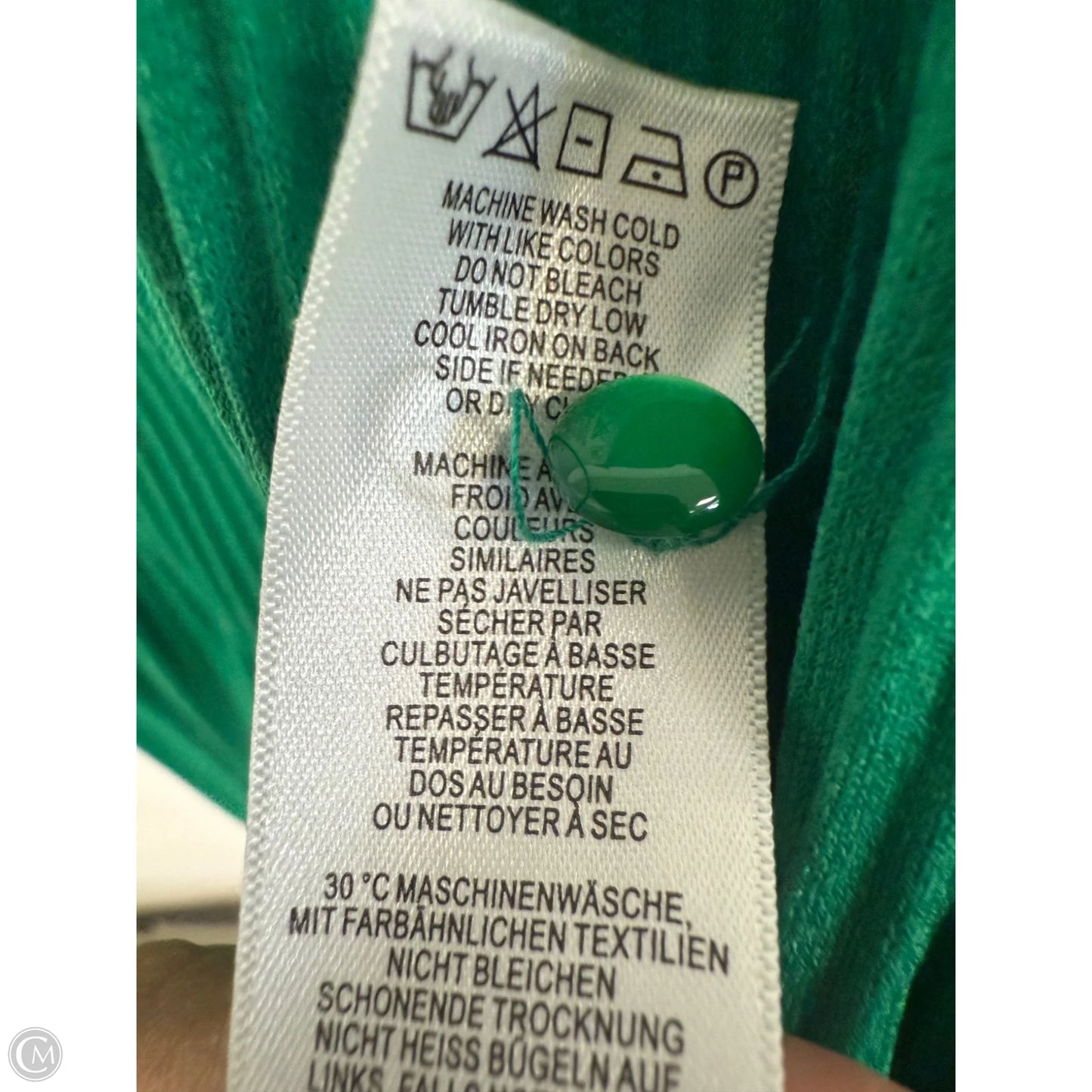 Top Long Sleeve By Adrianna Papell In Green, Size: Xl