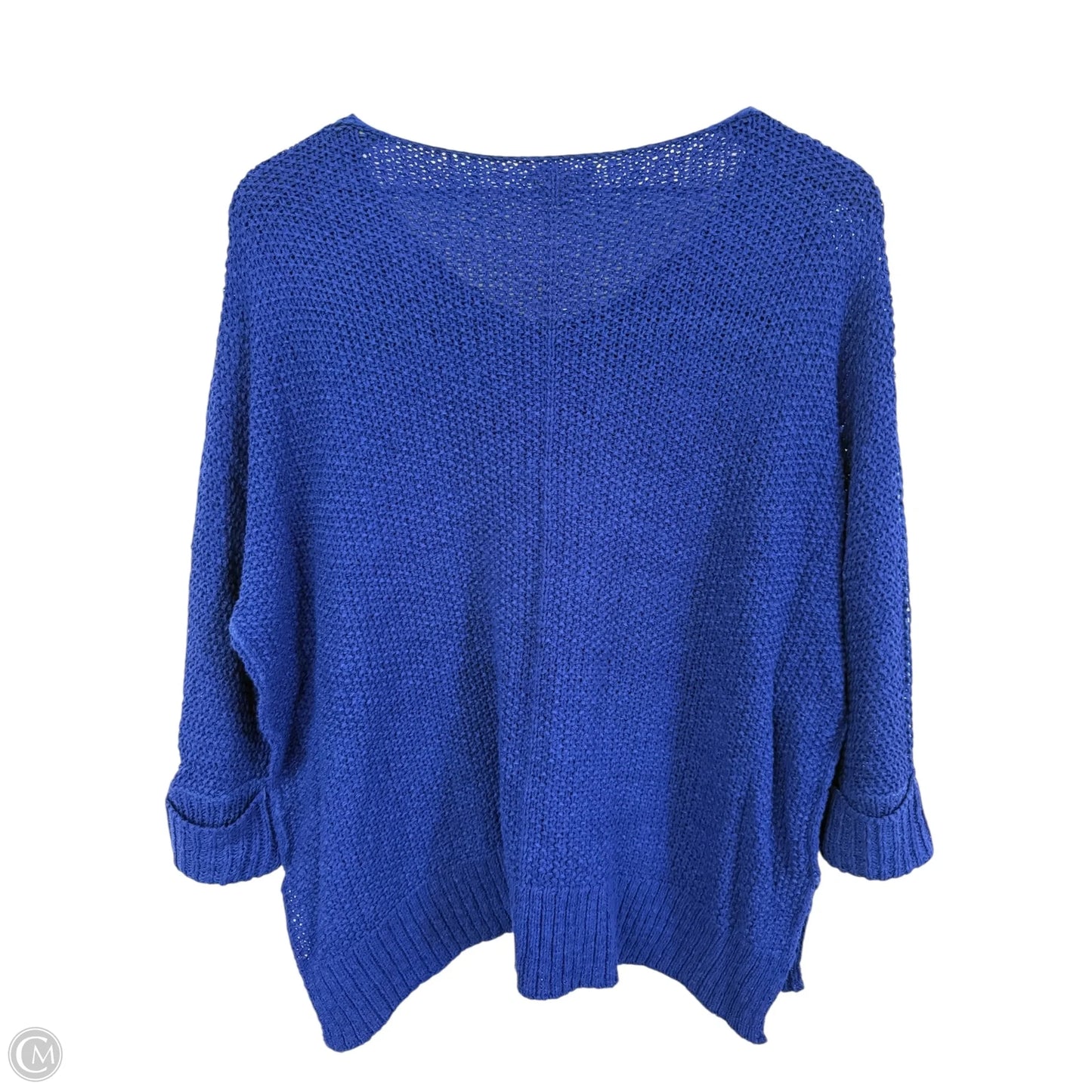 Sweater Short Sleeve By Ee Some In Blue, Size: S