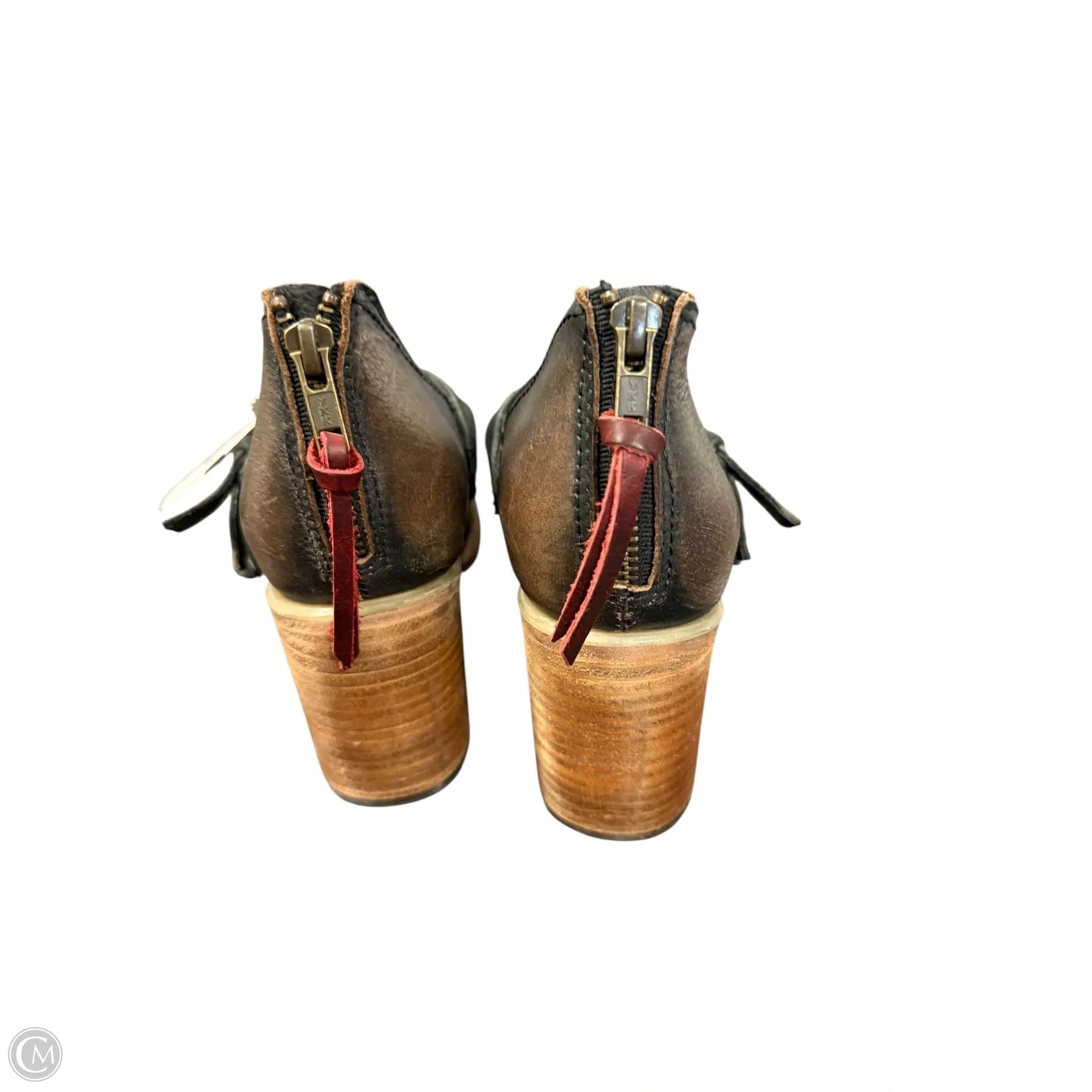 Shoes Heels Block By Freebird In Brown, Size: 10