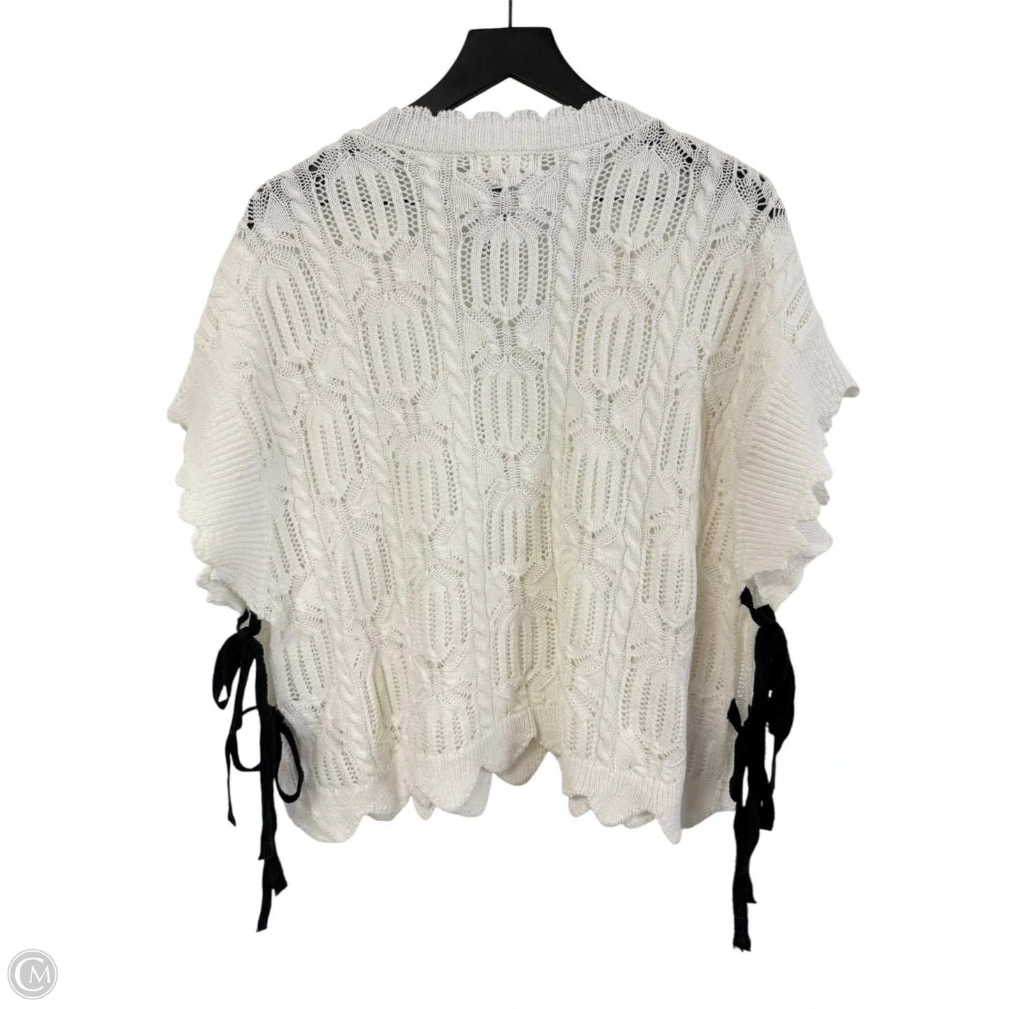 Sweater Short Sleeve By Cmc In White, Size: S