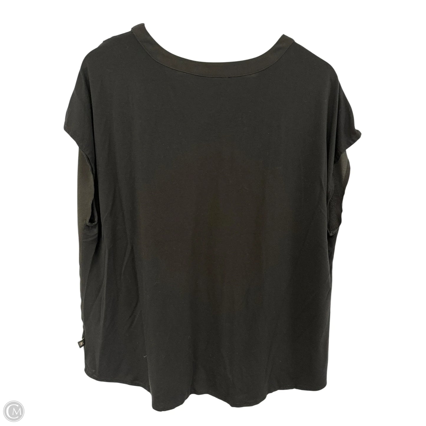 Top Short Sleeve By Banana Republic In Black, Size: Xl