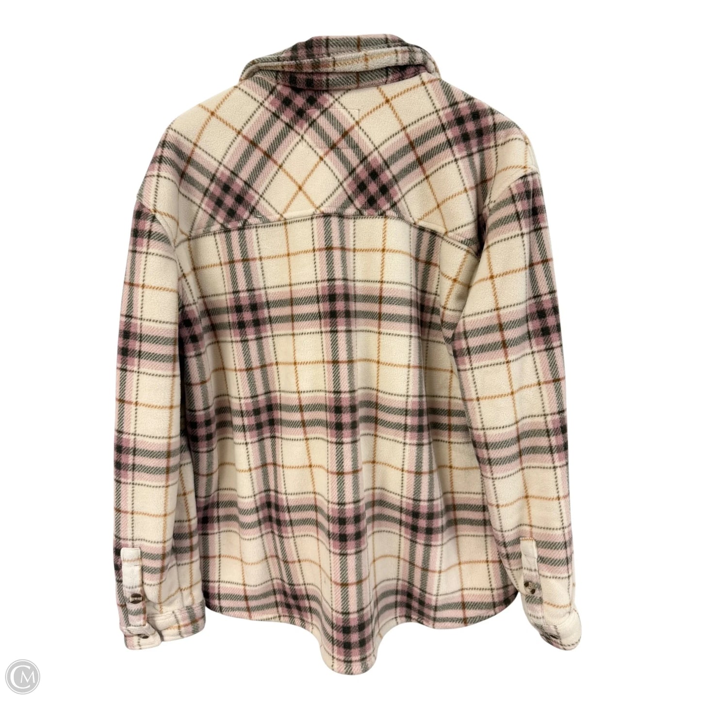 Jacket Shirt By Sage In Plaid Pattern, Size: Xl