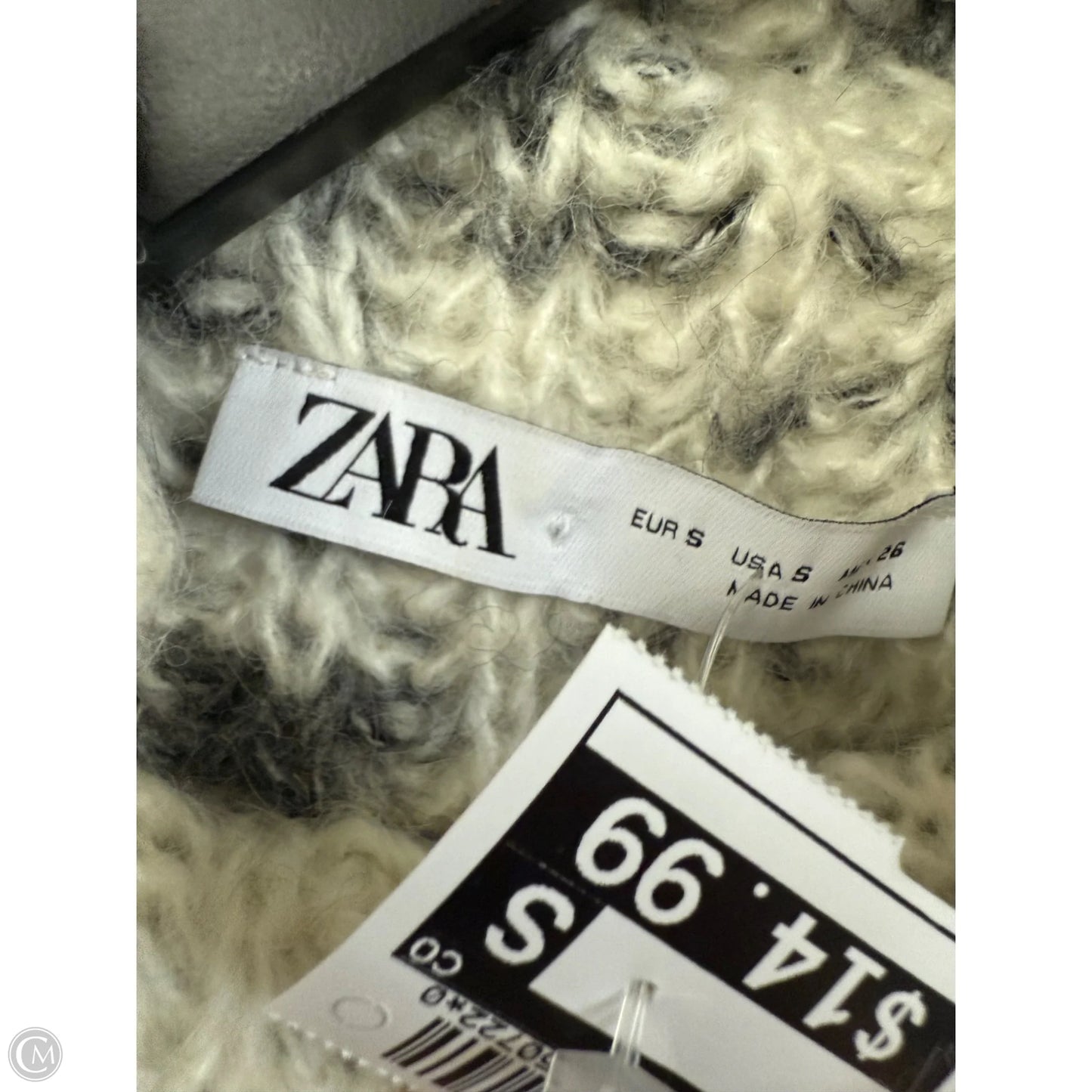 Vest Sweater By Zara In Grey, Size: S