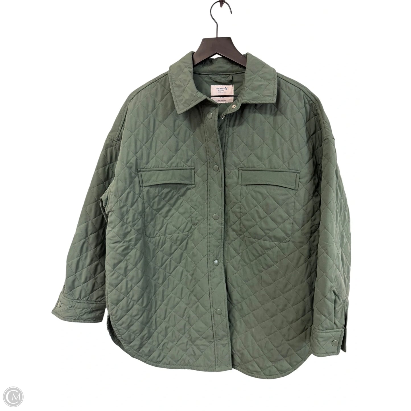 Jacket Puffer & Quilted By Old Navy In Green, Size: S