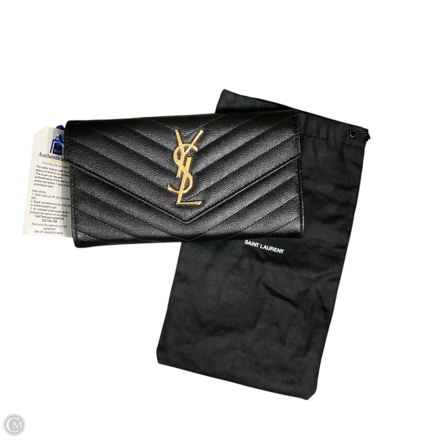 Wallet Luxury Designer By Yves Saint Laurent, Size: Large