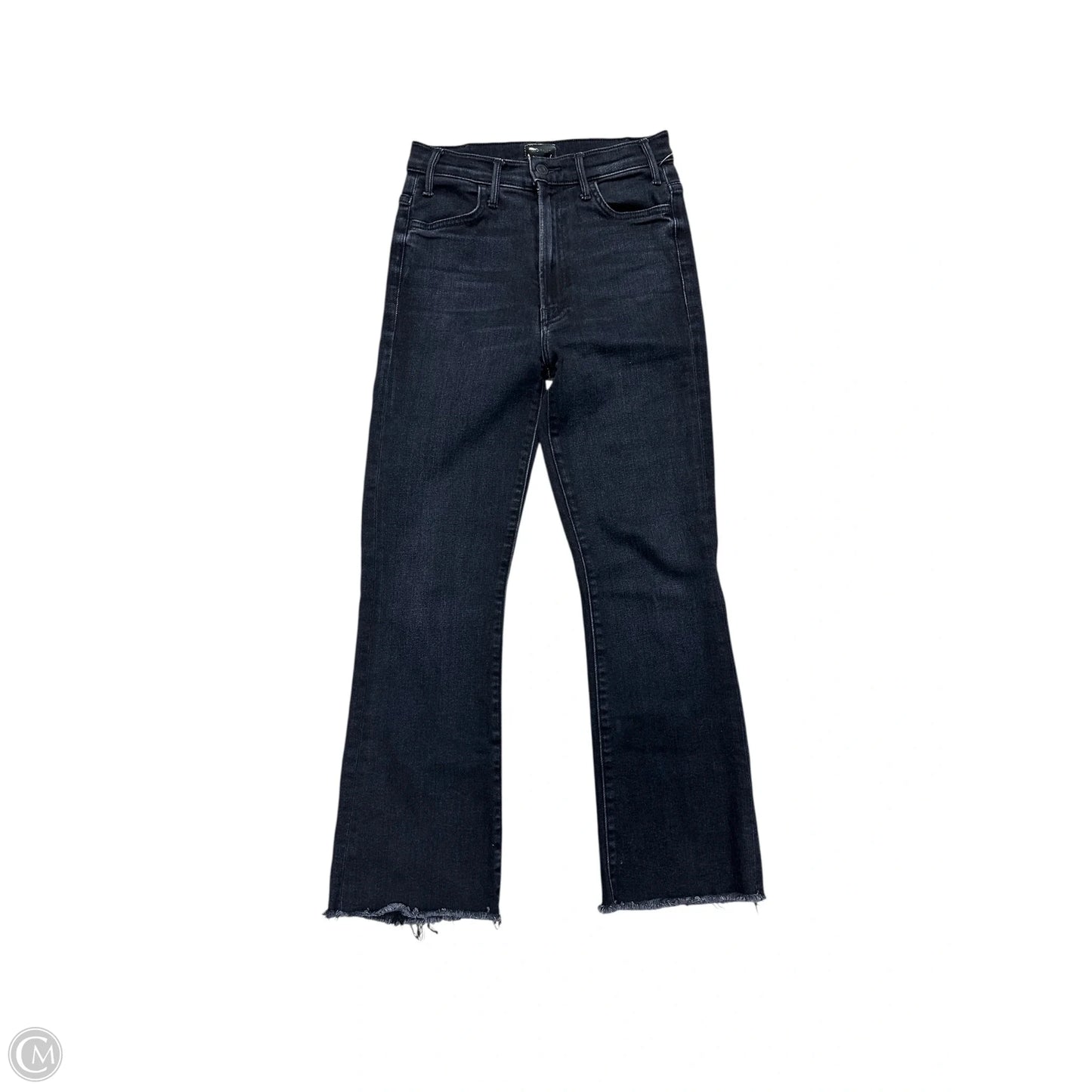Jeans Straight By Mother Jeans In Black Denim, Size: 2