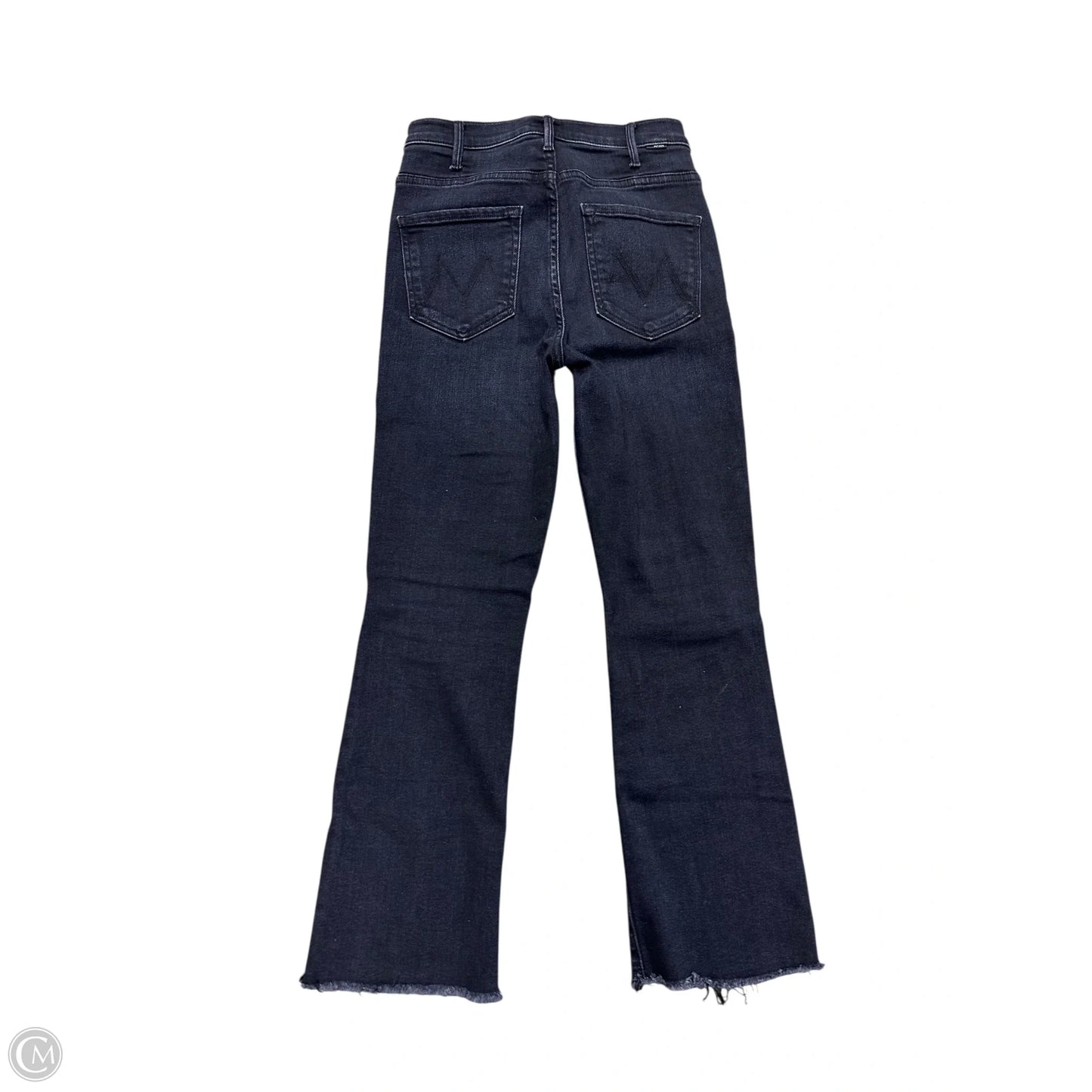 Jeans Straight By Mother Jeans In Black Denim, Size: 2