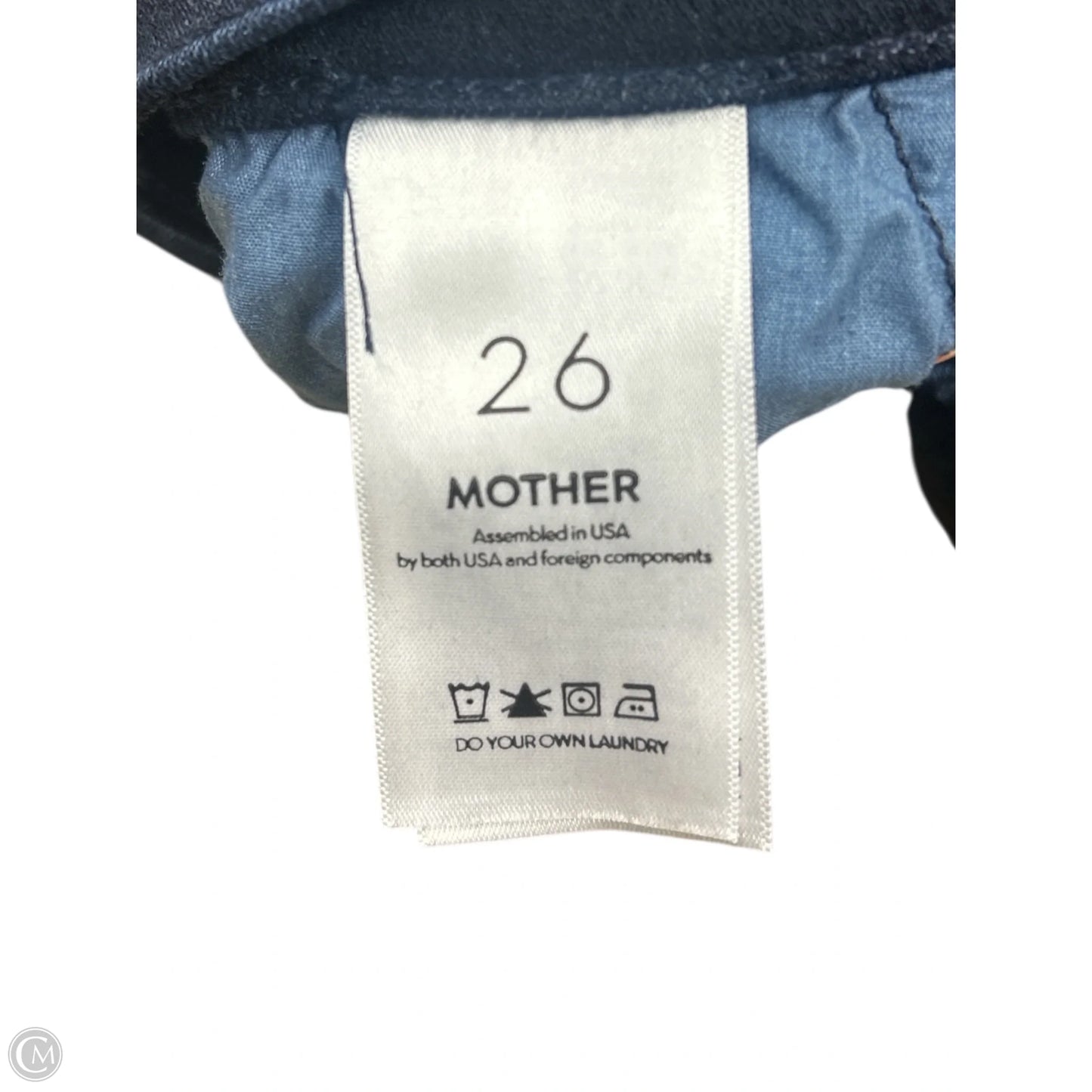 Jeans Straight By Mother Jeans In Blue Denim, Size: 2