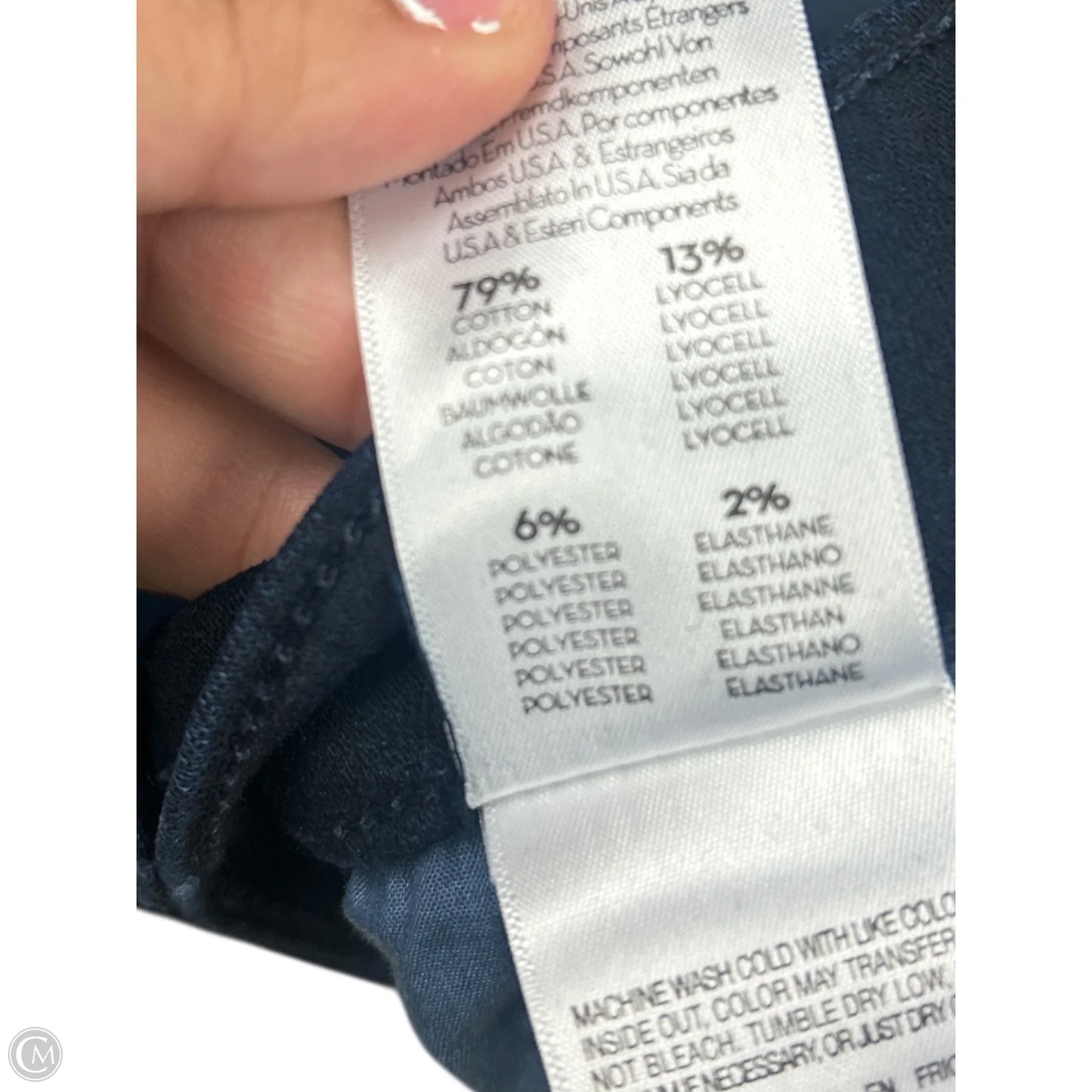 Jeans Straight By Mother Jeans In Blue Denim, Size: 2