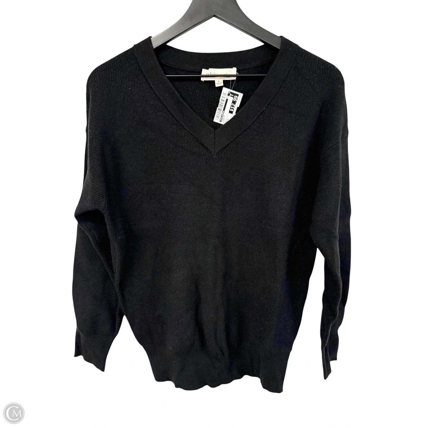 Sweater By Philosophy In Black, Size: S